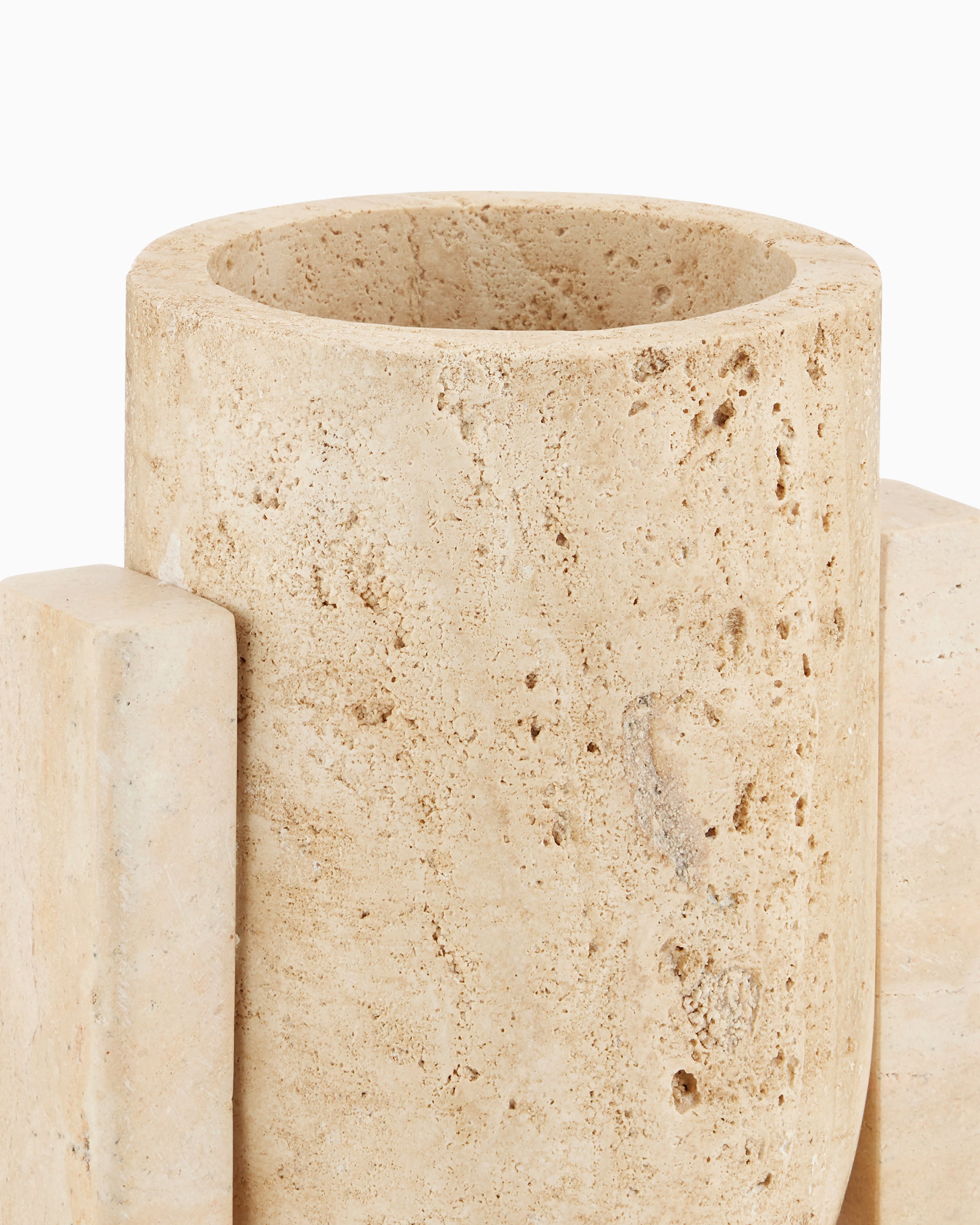 Cavendry Travertine Vase Set