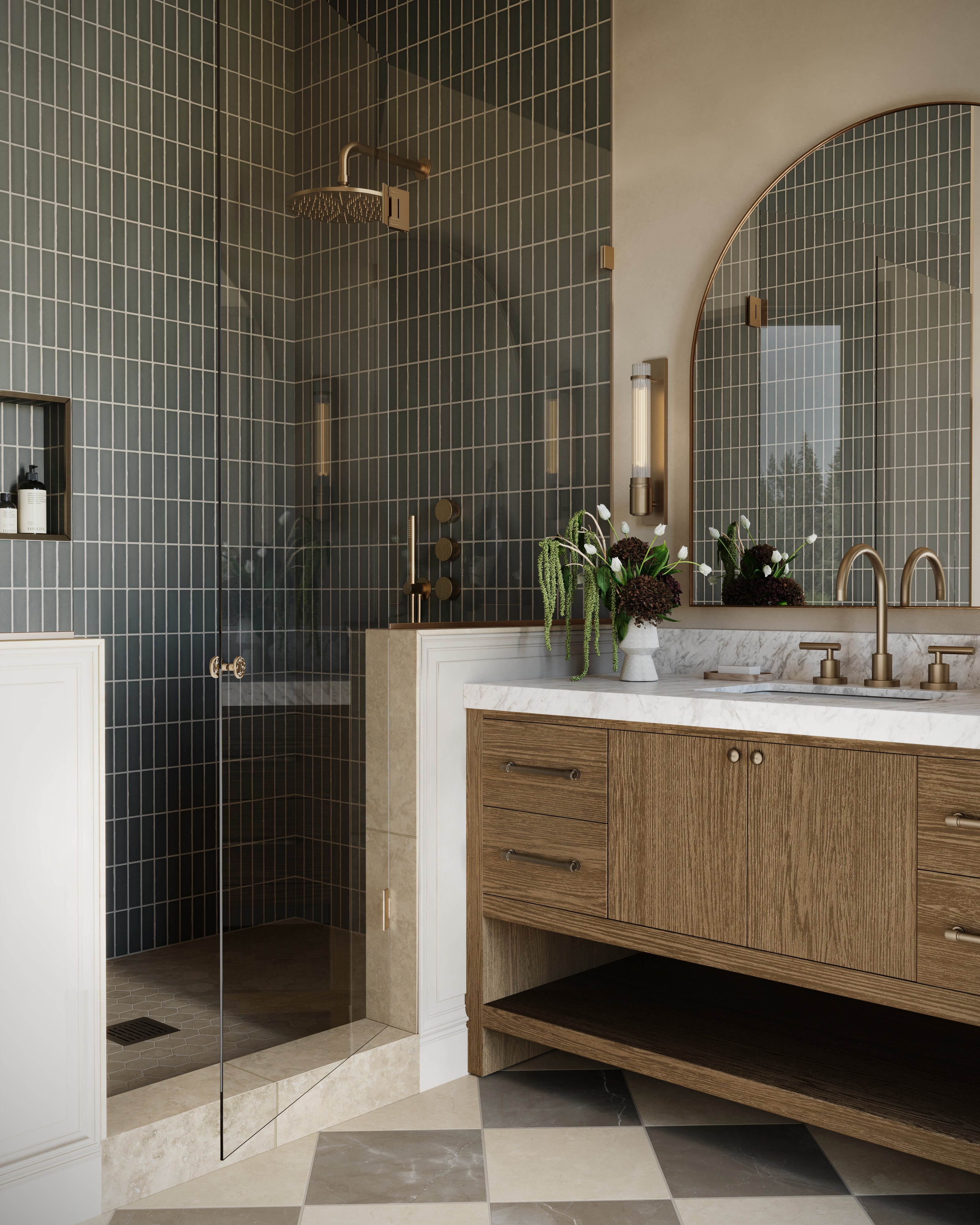 Dani 1.6x5 Matte Ceramic Tile in Sage