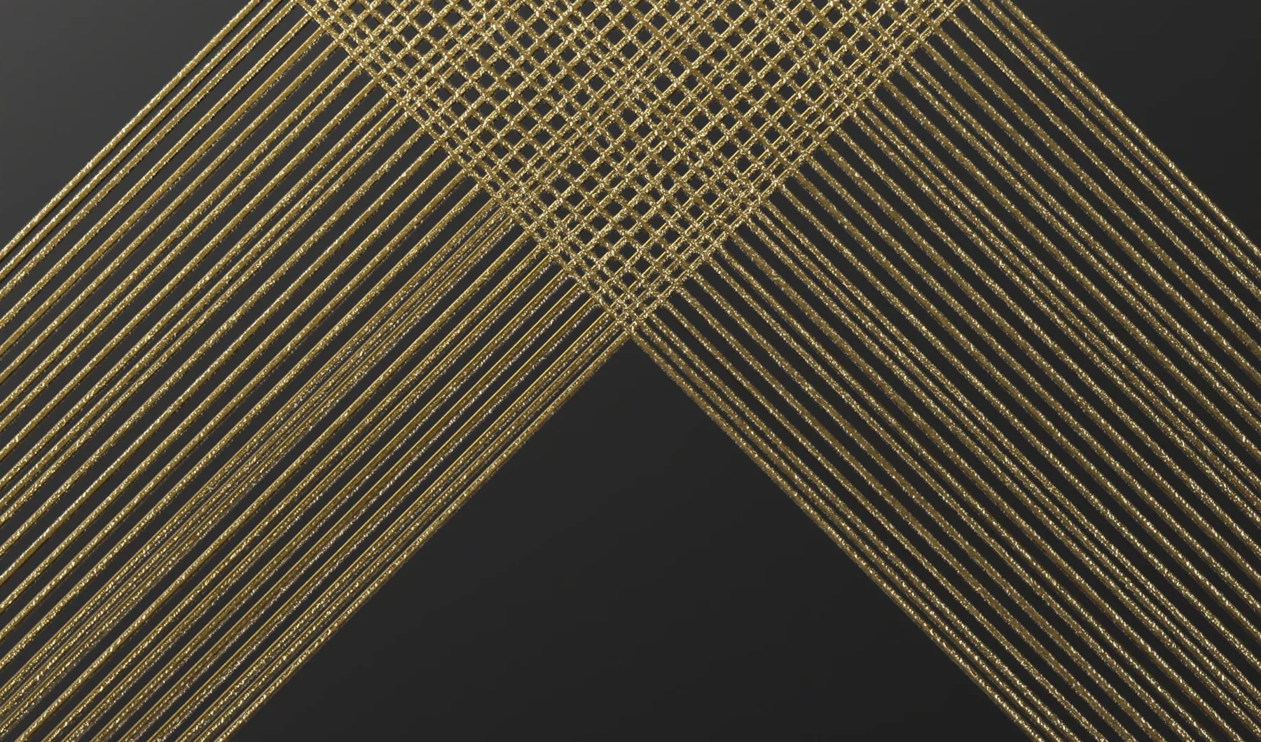 Luxurious gold metallic tile with textured stripes, perfect for an opulent and glamorous design feature