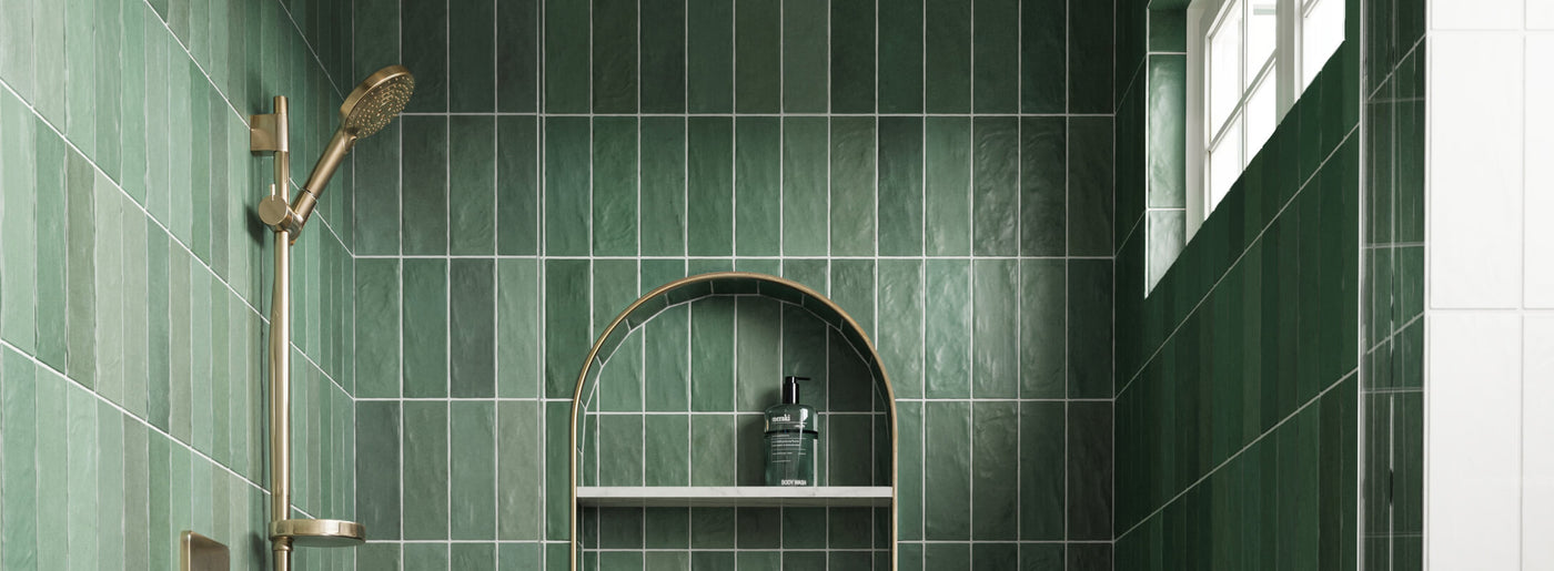 Green Tile For Shower Walls Waterproof 1 Sample