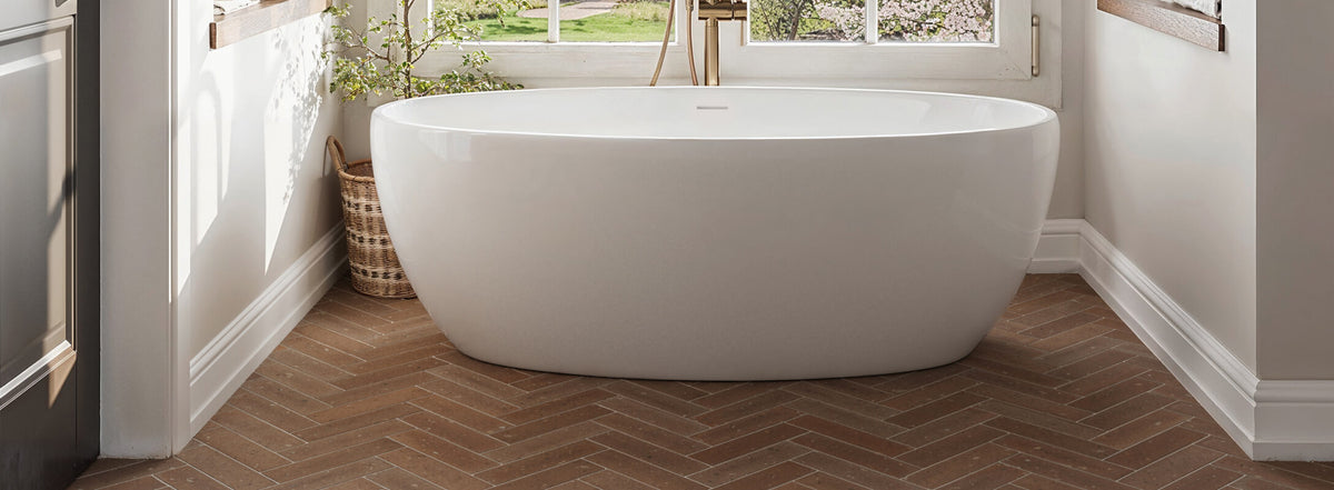 Brick Look Bathroom Tile | Shower, Floor & Wall - $2 Sample