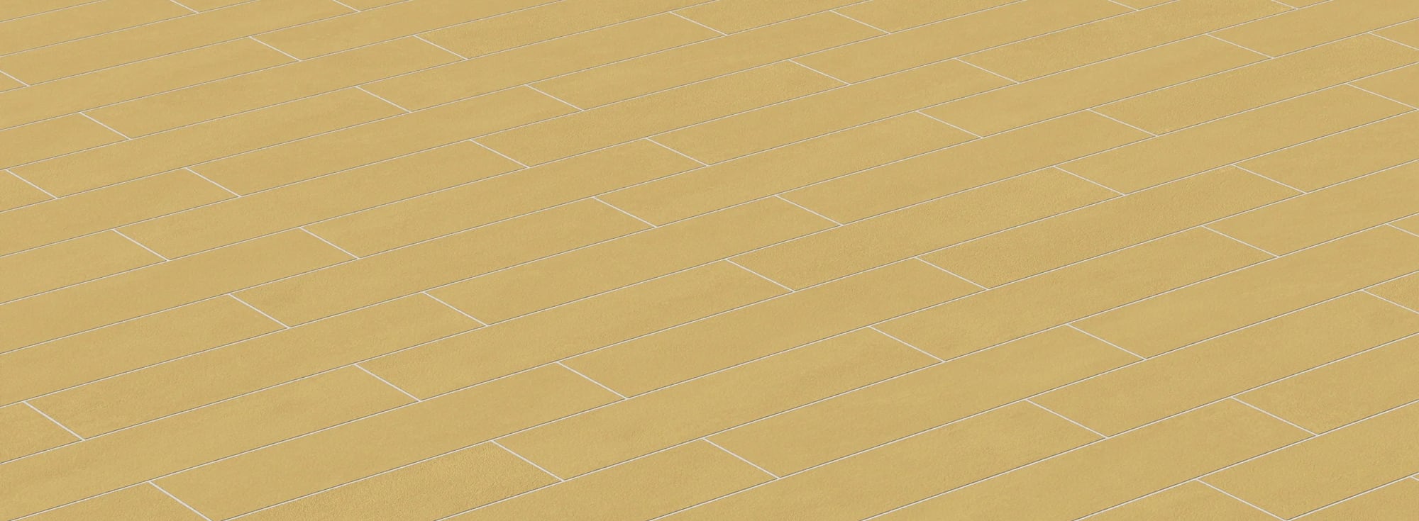 Vibrant yellow tile in a diagonal layout, infusing a sunny and modern aesthetic into any space