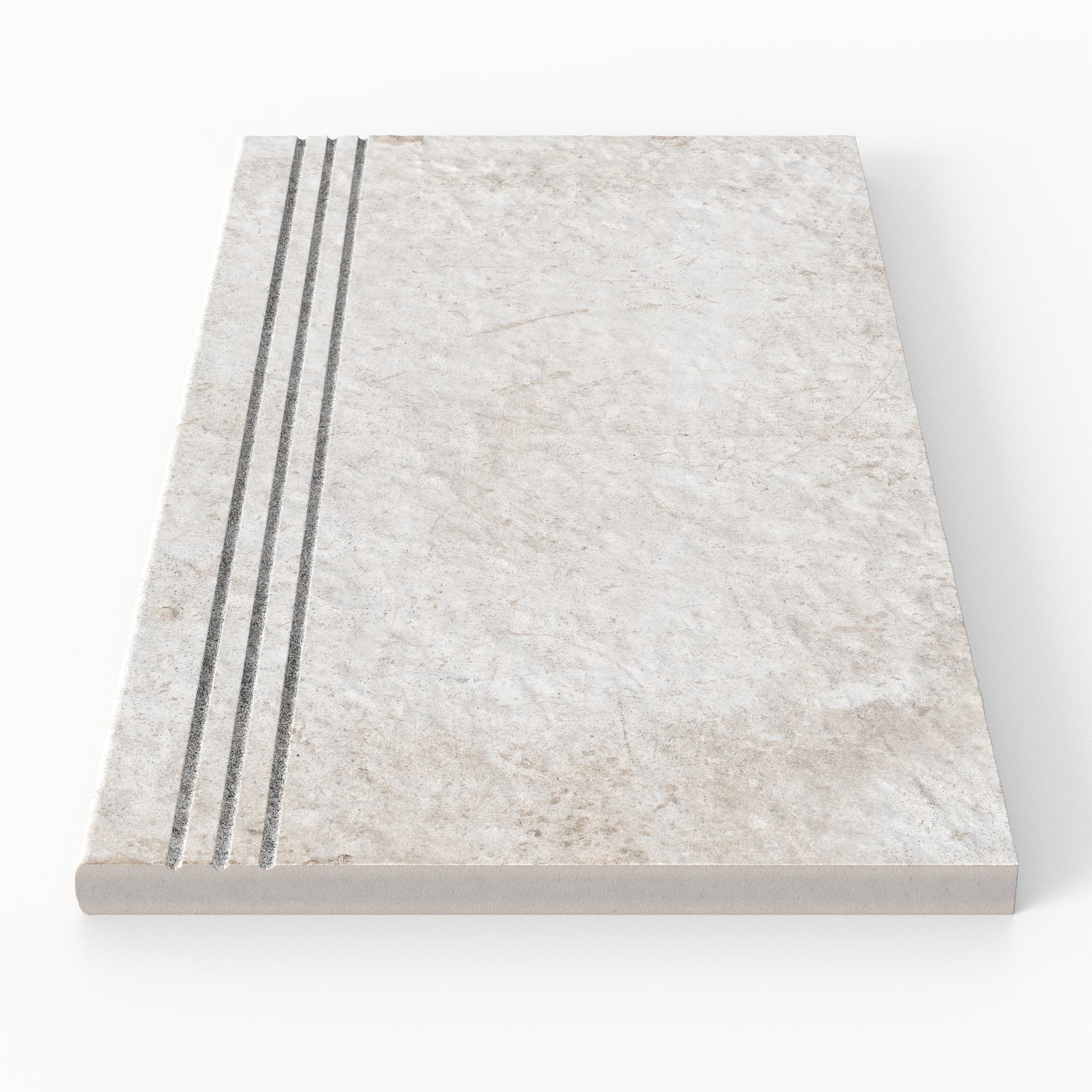 Bowden 12 x 24 Grip Porcelain 2cm Coping / Stair Tread in Oat