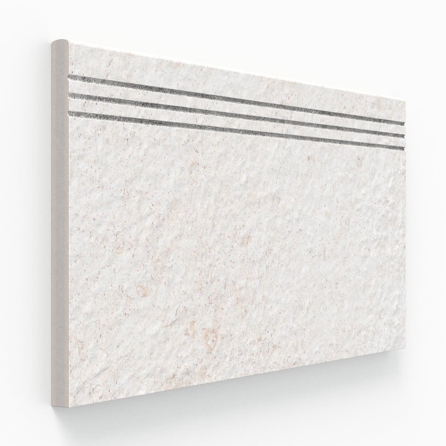 Bowden 12 x 24 Grip Porcelain 2cm Coping / Stair Tread in Canvas
