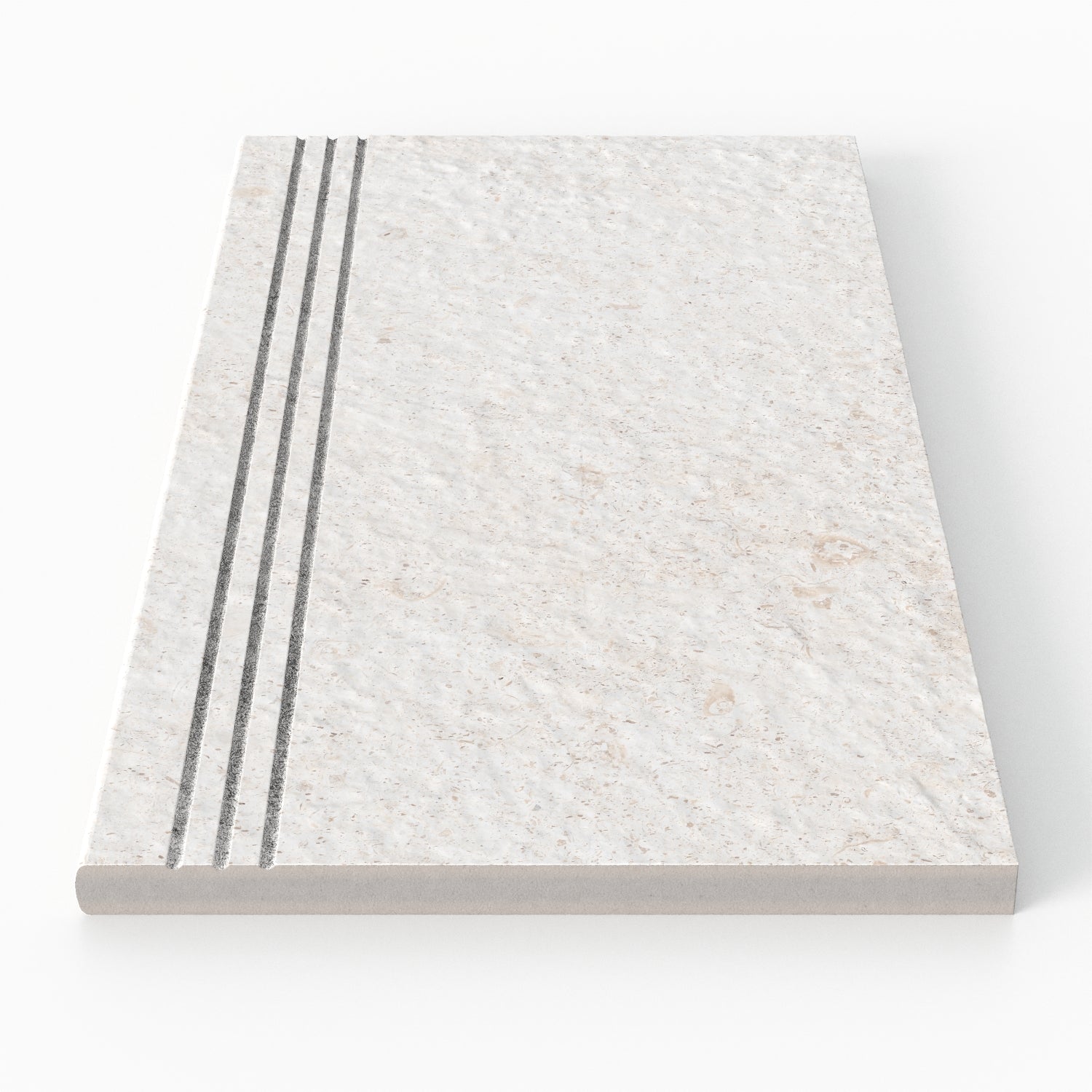 Bowden 12 x 24 Grip Porcelain 2cm Coping / Stair Tread in Canvas