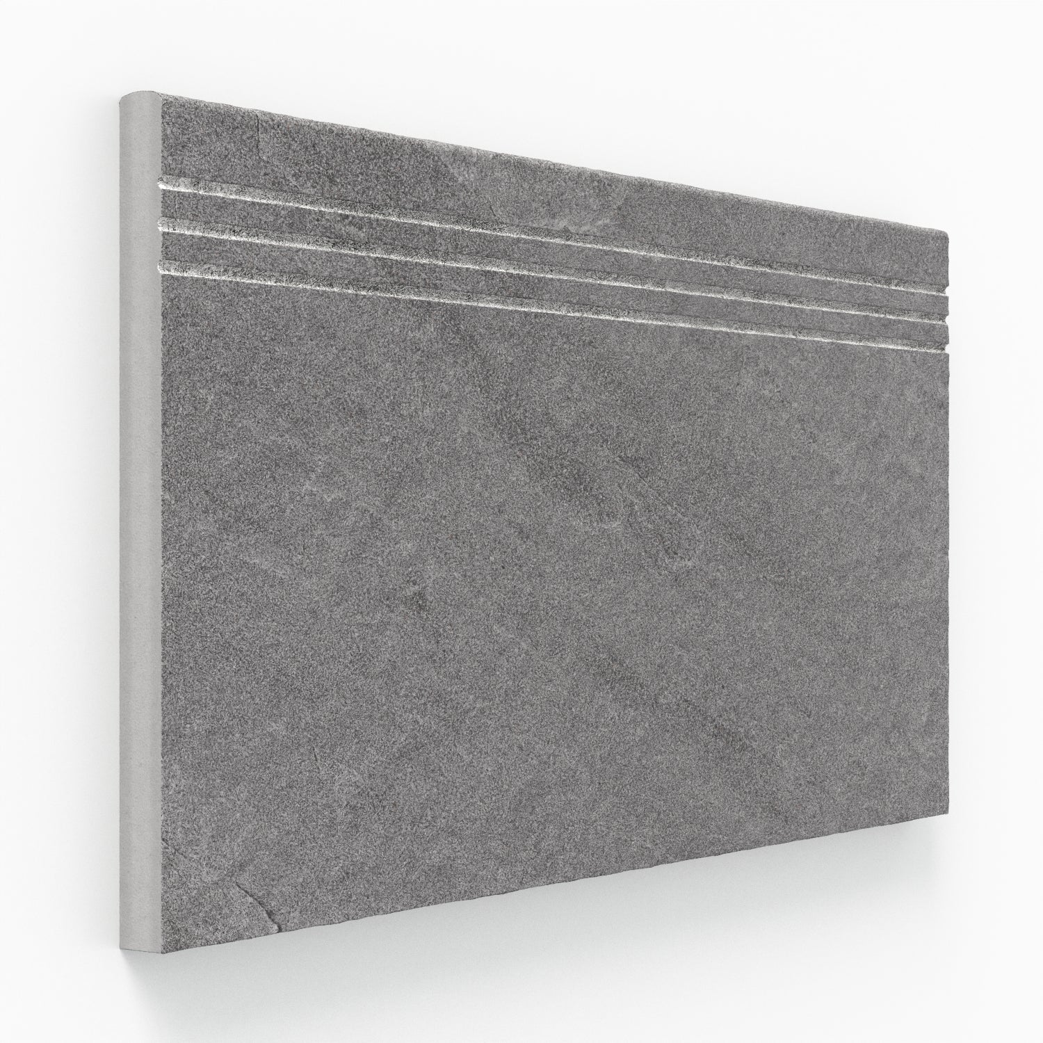 Bowden 12 x 24 Grip Porcelain 2cm Coping / Stair Tread in Graphite
