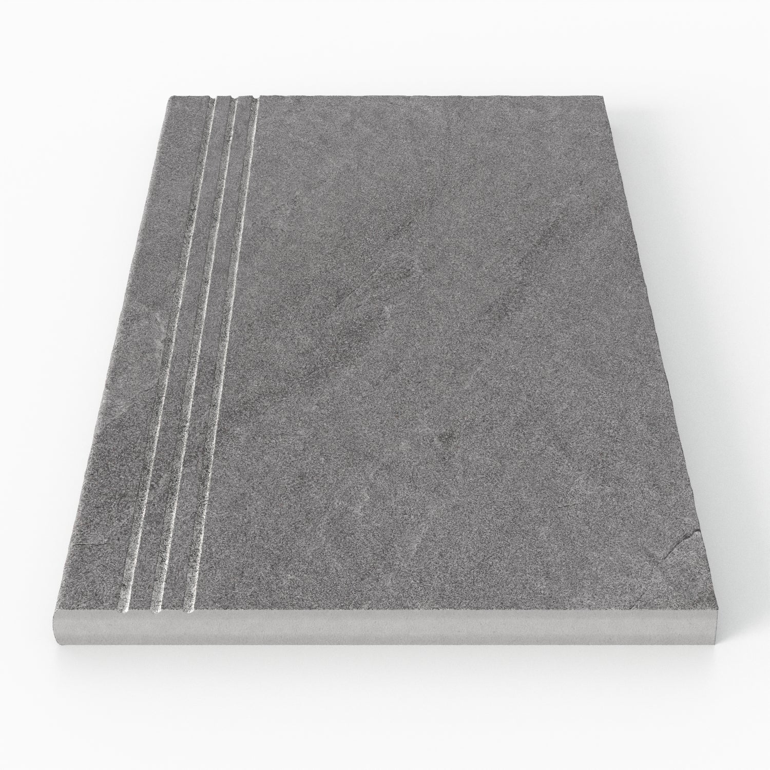 Bowden 12 x 24 Grip Porcelain 2cm Coping / Stair Tread in Graphite
