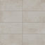 12x24 matte porcelain tile featuring soft taupe tones with a lightly textured concrete finish for a clean, modern look