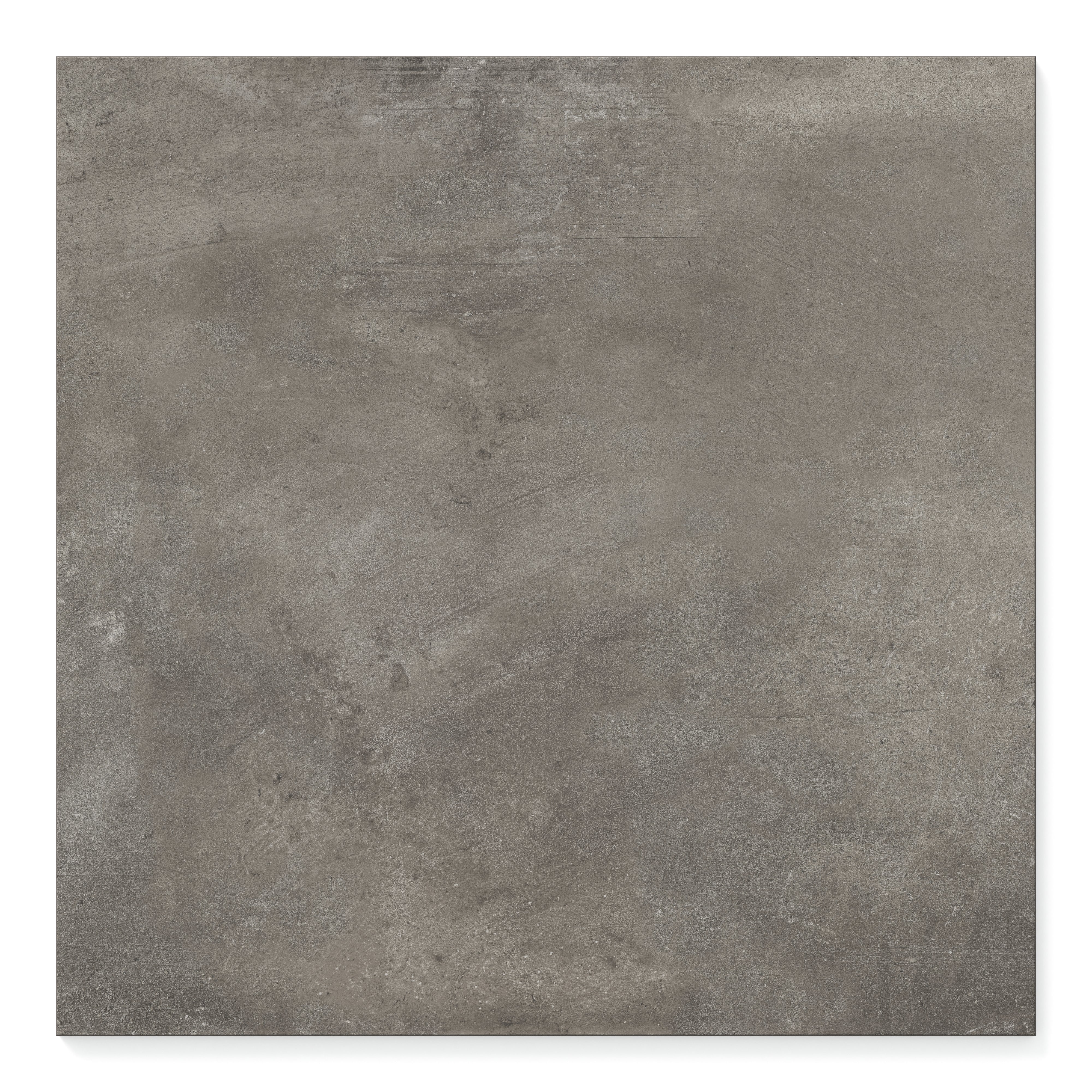 Elegant and modern, this large format Ramsey 24x24 Matte Porcelain Tile in Smoke exemplifies urban sophistication with its rich, deep gray hue and concrete look. The smooth matte finish complements a variety of design aesthetics, making it a versatile choice for enhancing the floors and walls of contemporary residential or commercial spaces.