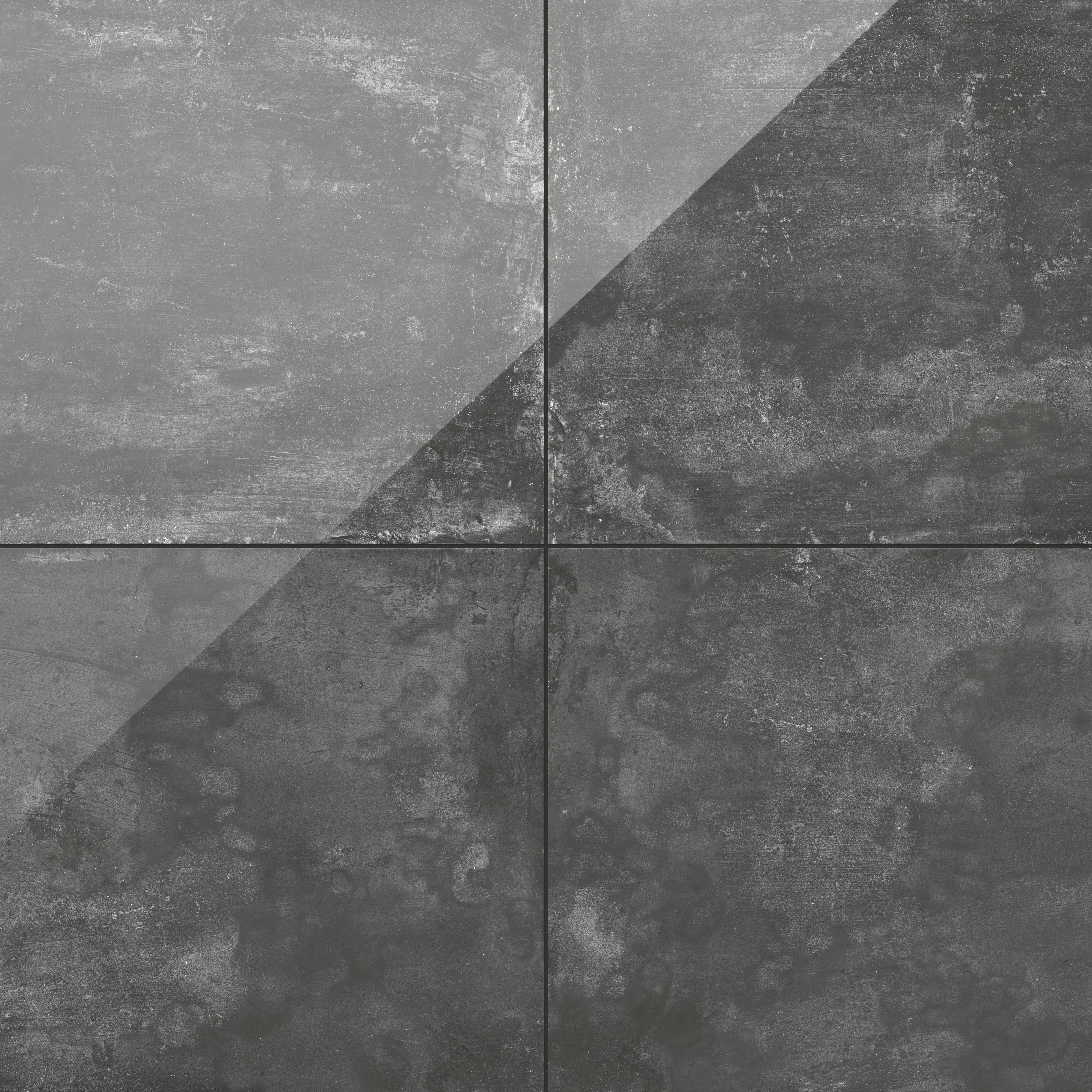 Ramsey 24x24 Polished Porcelain Tile in Coal