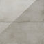 Polished 24x48 taupe tile with a concrete look, ideal for minimalist and contemporary interiors