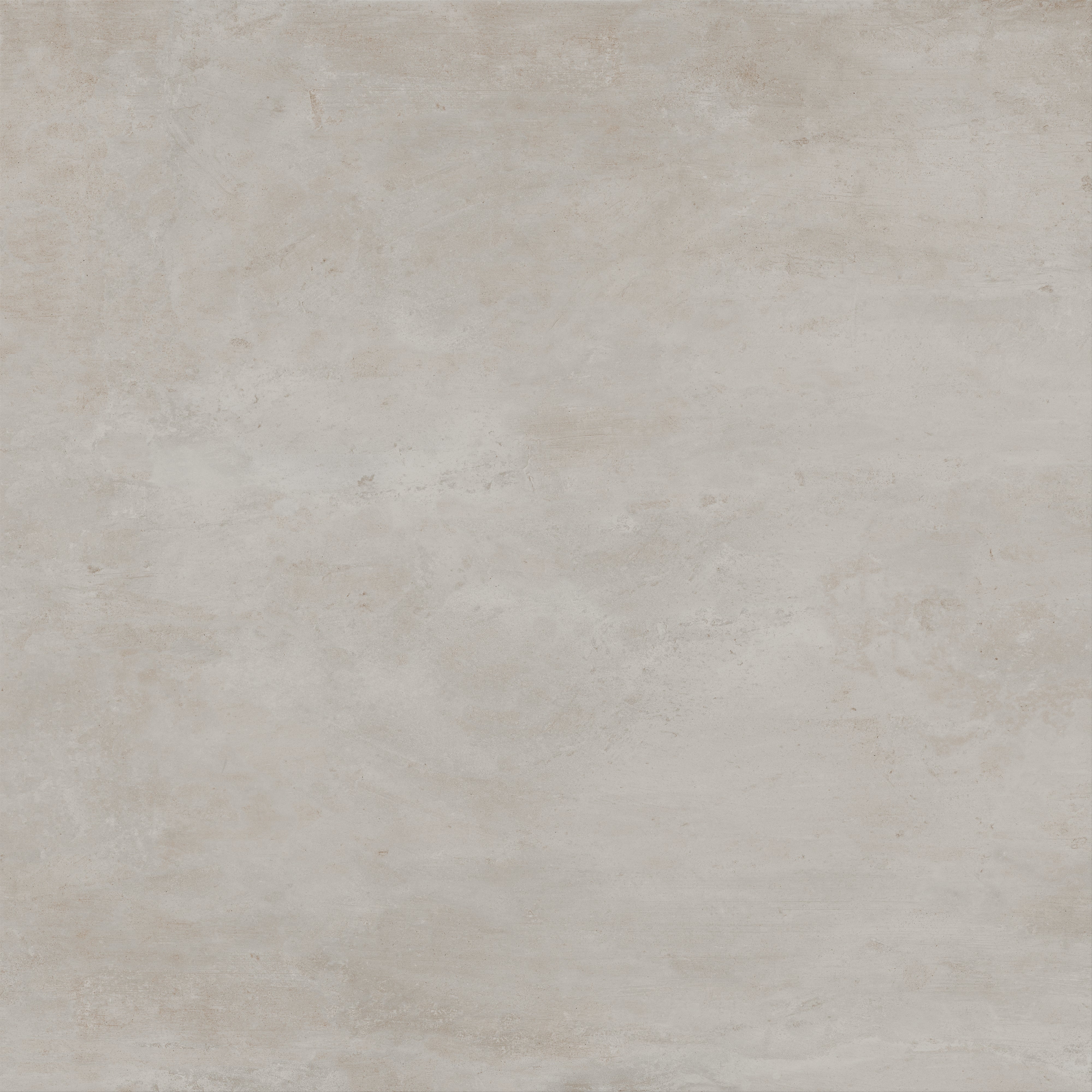 Ramsey 48x48 matte porcelain tile in a light grayish-beige tone with soft concrete textures, adding brightness and sophistication to any room