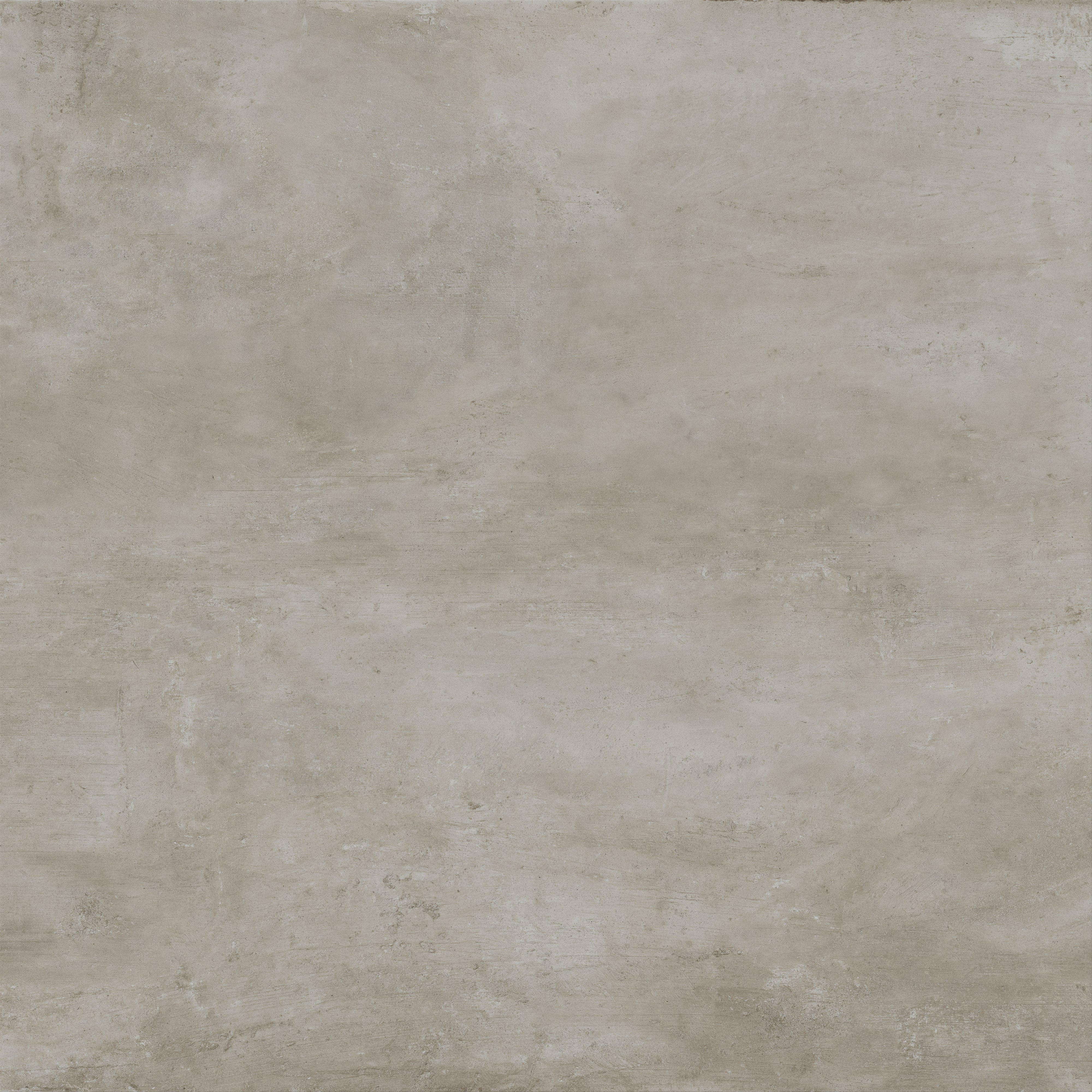 Ramsey 48x48 matte porcelain tile featuring warm taupe tones with subtle concrete texture, perfect for creating a soft, neutral backdrop