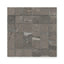 Brown mosaic tiles featuring a matte finish and subtle natural veining, perfect for adding depth to walls or floors.