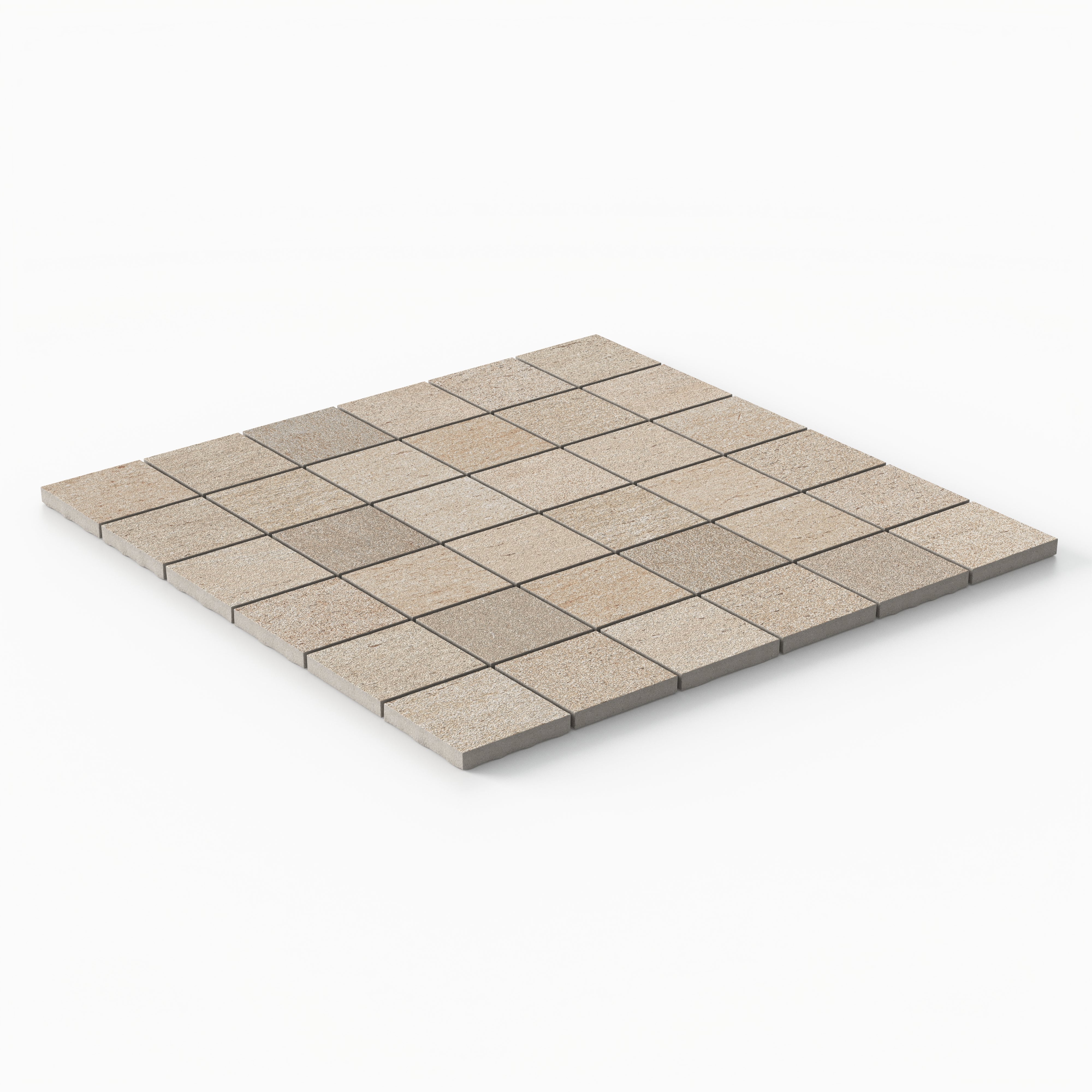 Brody 2x2 Matte Porcelain Mosaic Tile in Dune