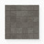 Brody 2x2 Matte Porcelain Mosaic Tile in Cliff, featuring a rich dark gray tone and textured surface.