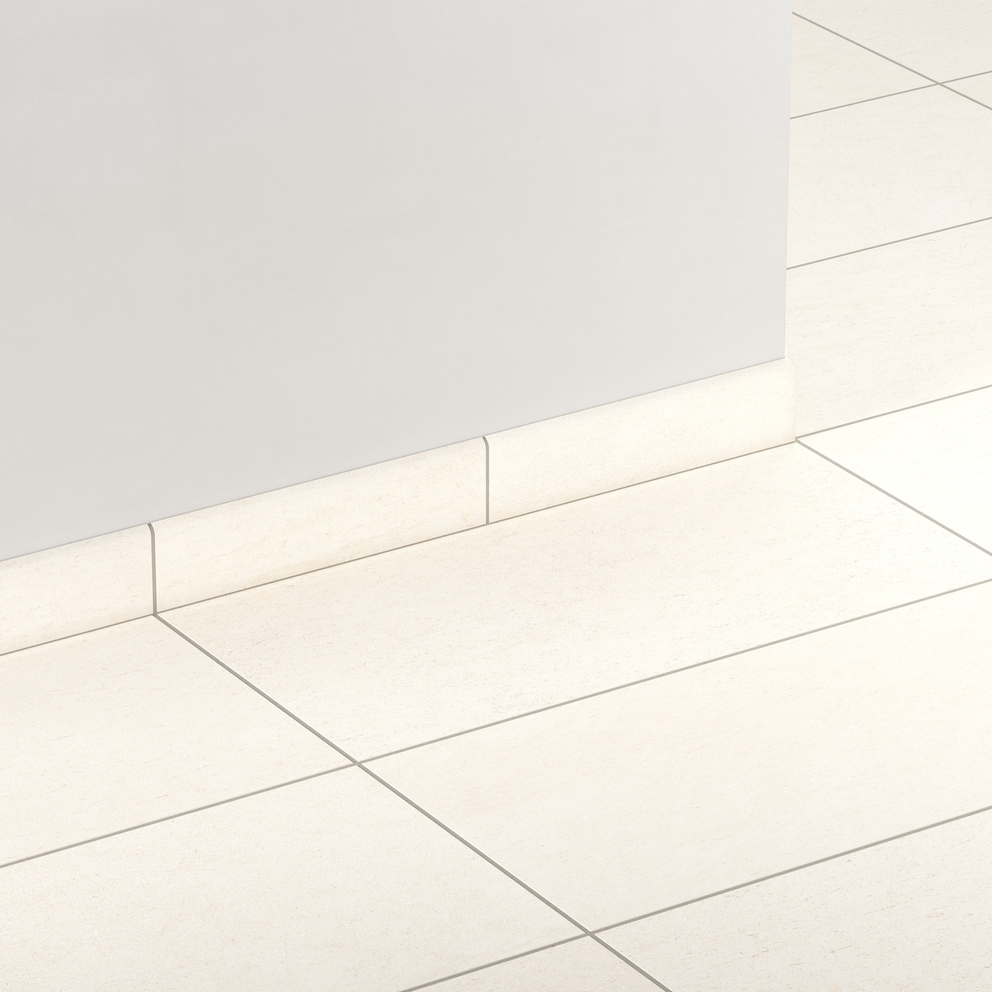 Brody 3x12 Matte Porcelain Bullnose Tile in Sand