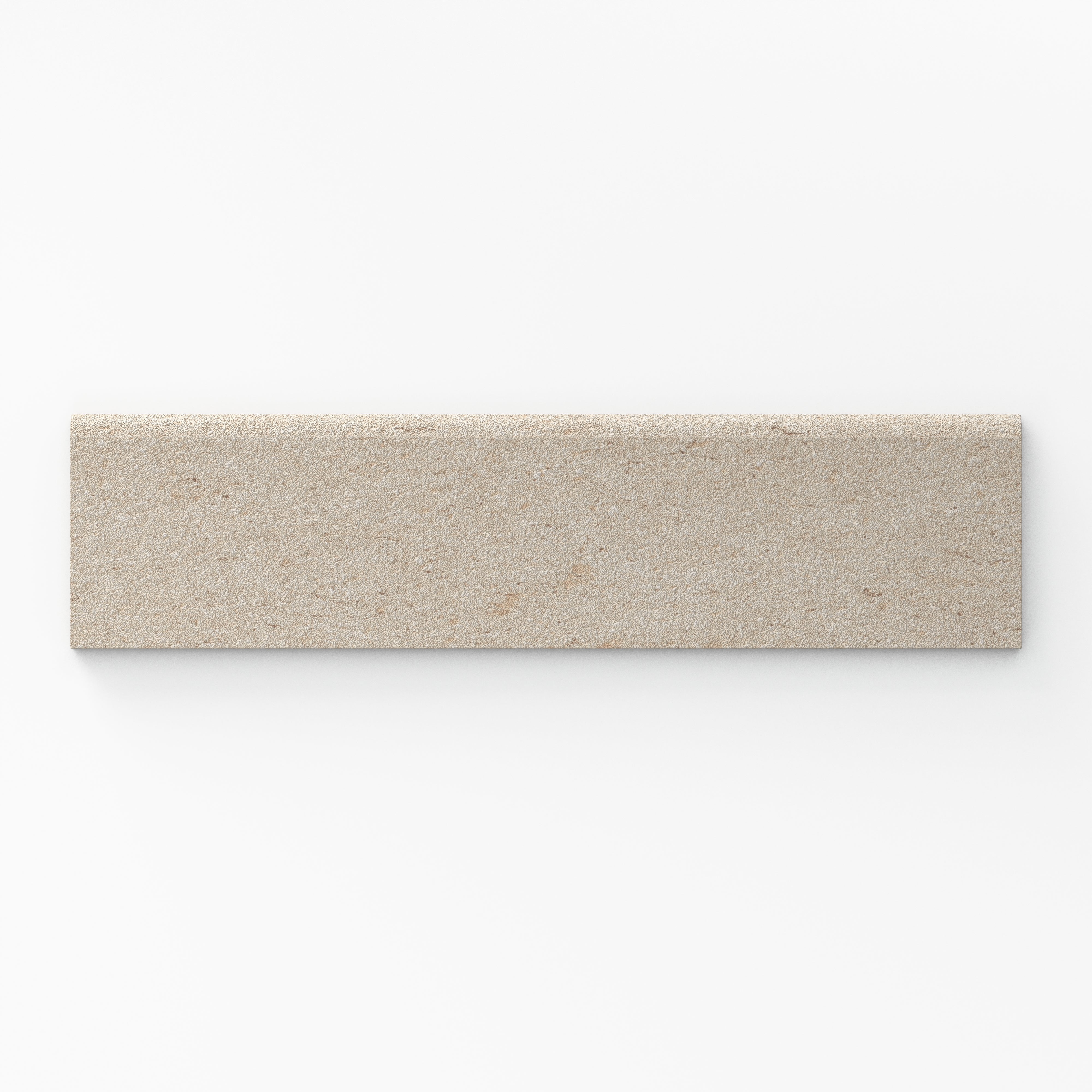 Brody 3x12 Matte Porcelain Bullnose Tile in Dune