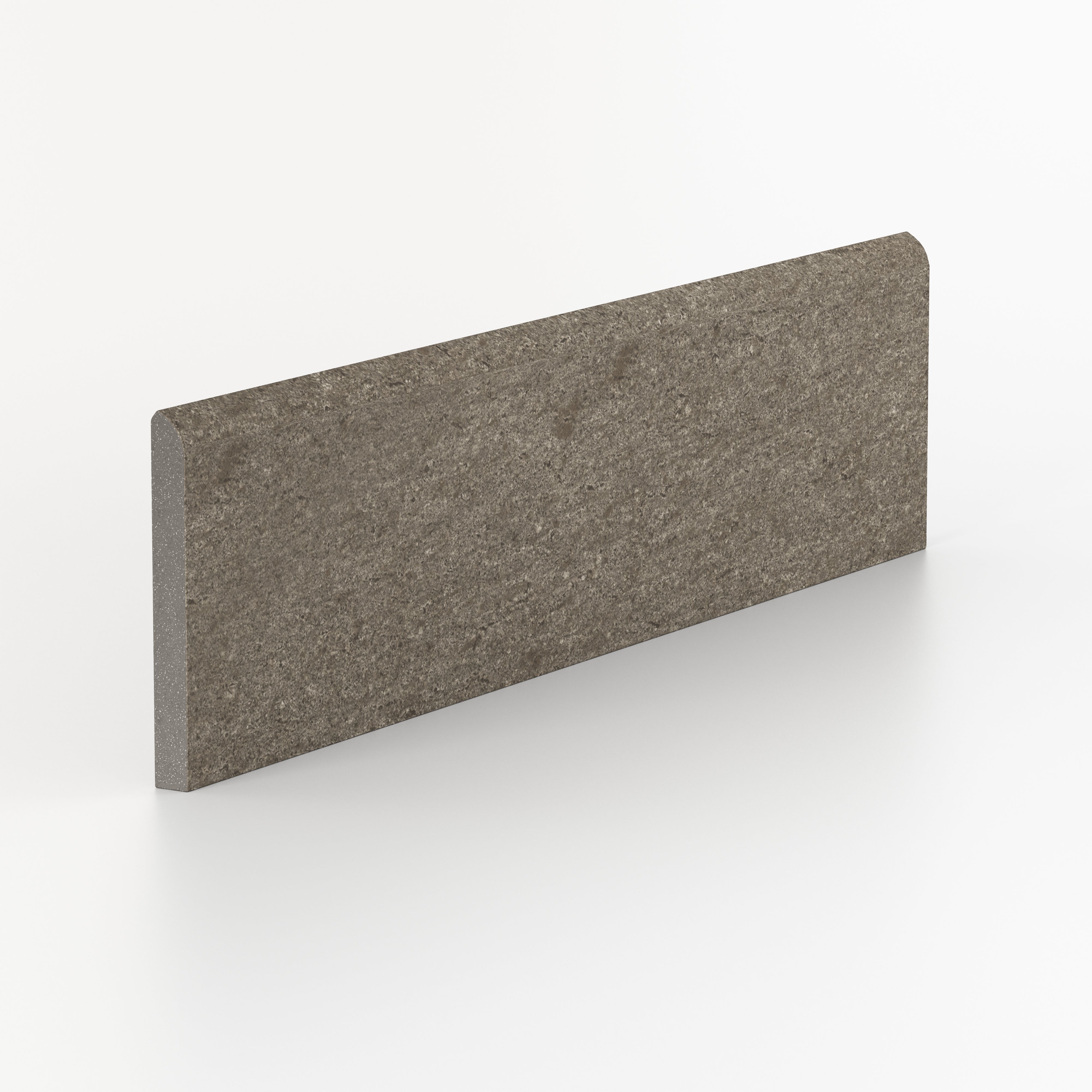Brody 3x12 Matte Porcelain Bullnose Tile in Smoke