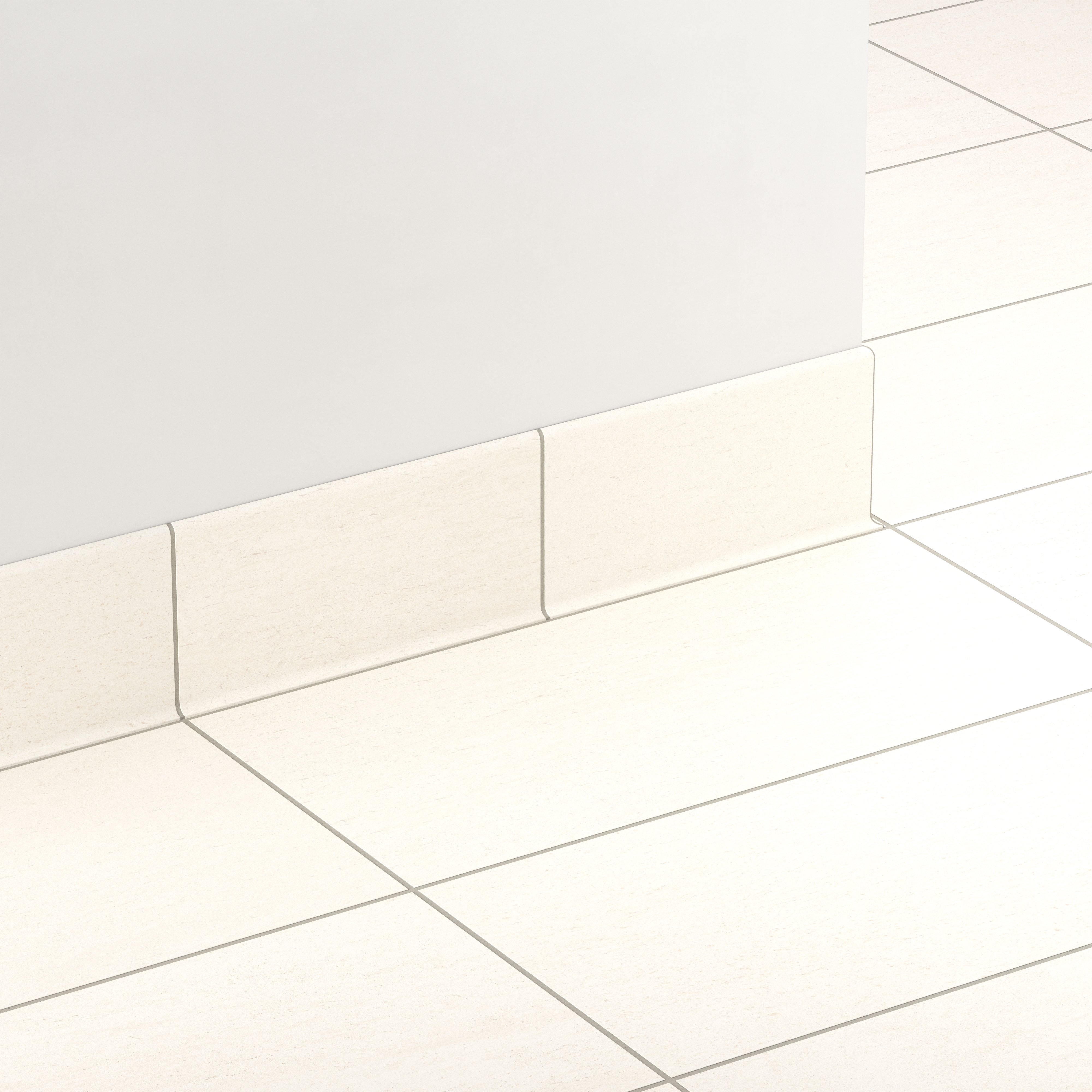 Integrated Tile Base Brody 6x12 Matte Porcelain Cove Base Tile in Sand