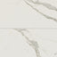 Calacatta marble look tiles featuring crisp white tones and light grey veining, ideal for adding timeless elegance and luxury to any interior space. 