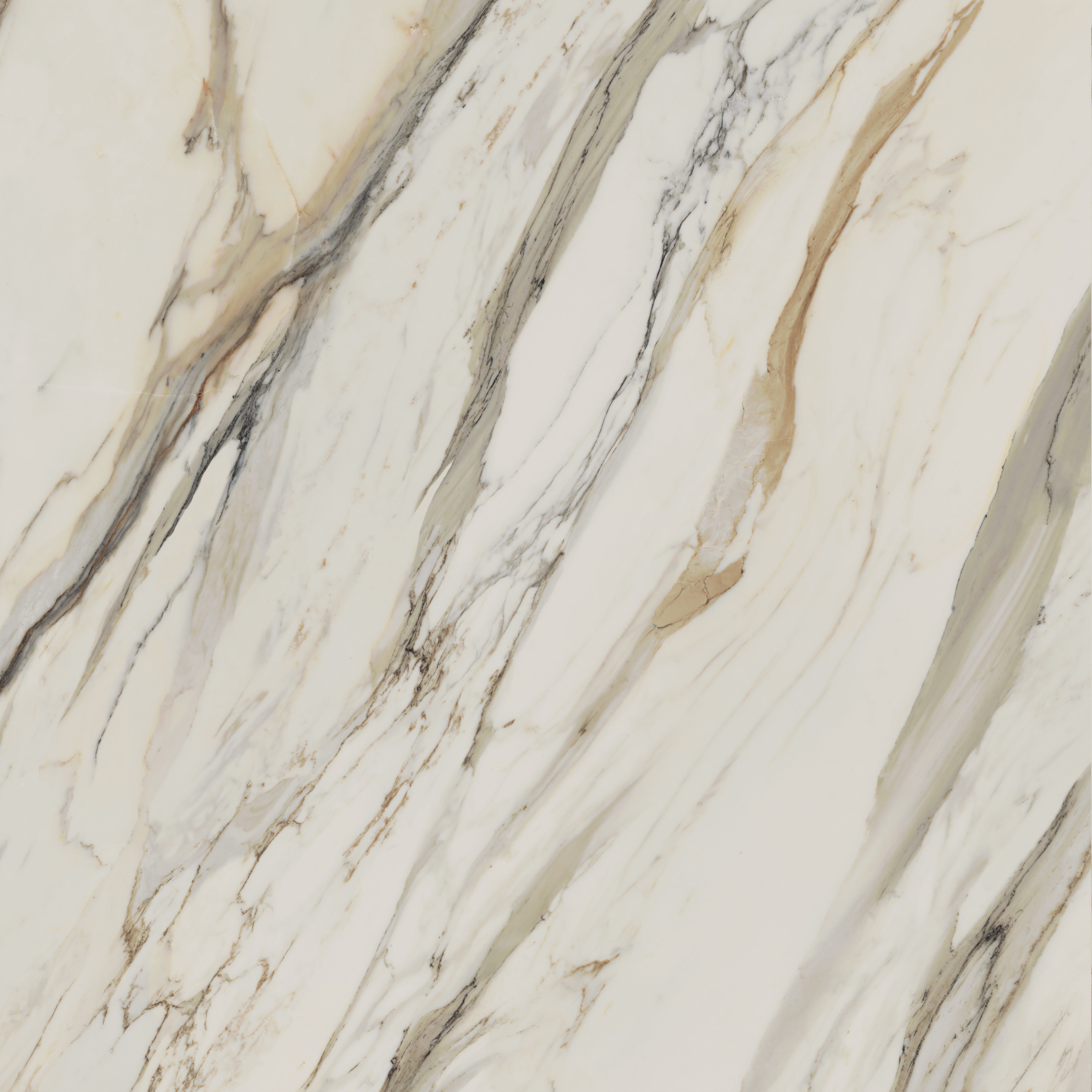 Aniston Calacatta Cremo Marble-Look Porcelain Tile featuring subtle cream veining for an elegant, timeless look.