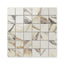 Calacatta Viola 2x2 mosaic marble look tiles with polished finish and bold brown and beige veining, exuding luxurious sophistication for statement designs.