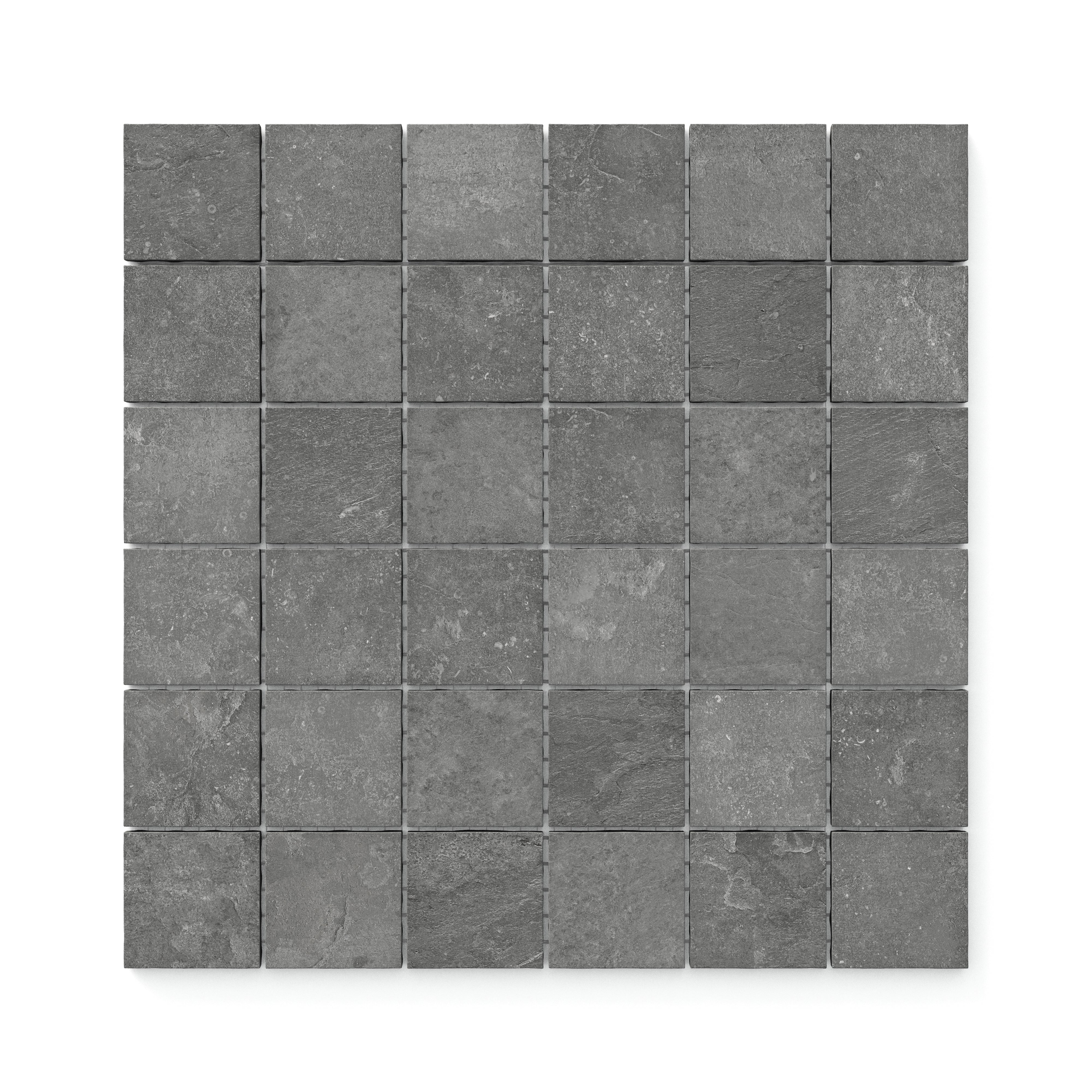 Wren 2x2 Matte Porcelain Mosaic Tile in Charcoal