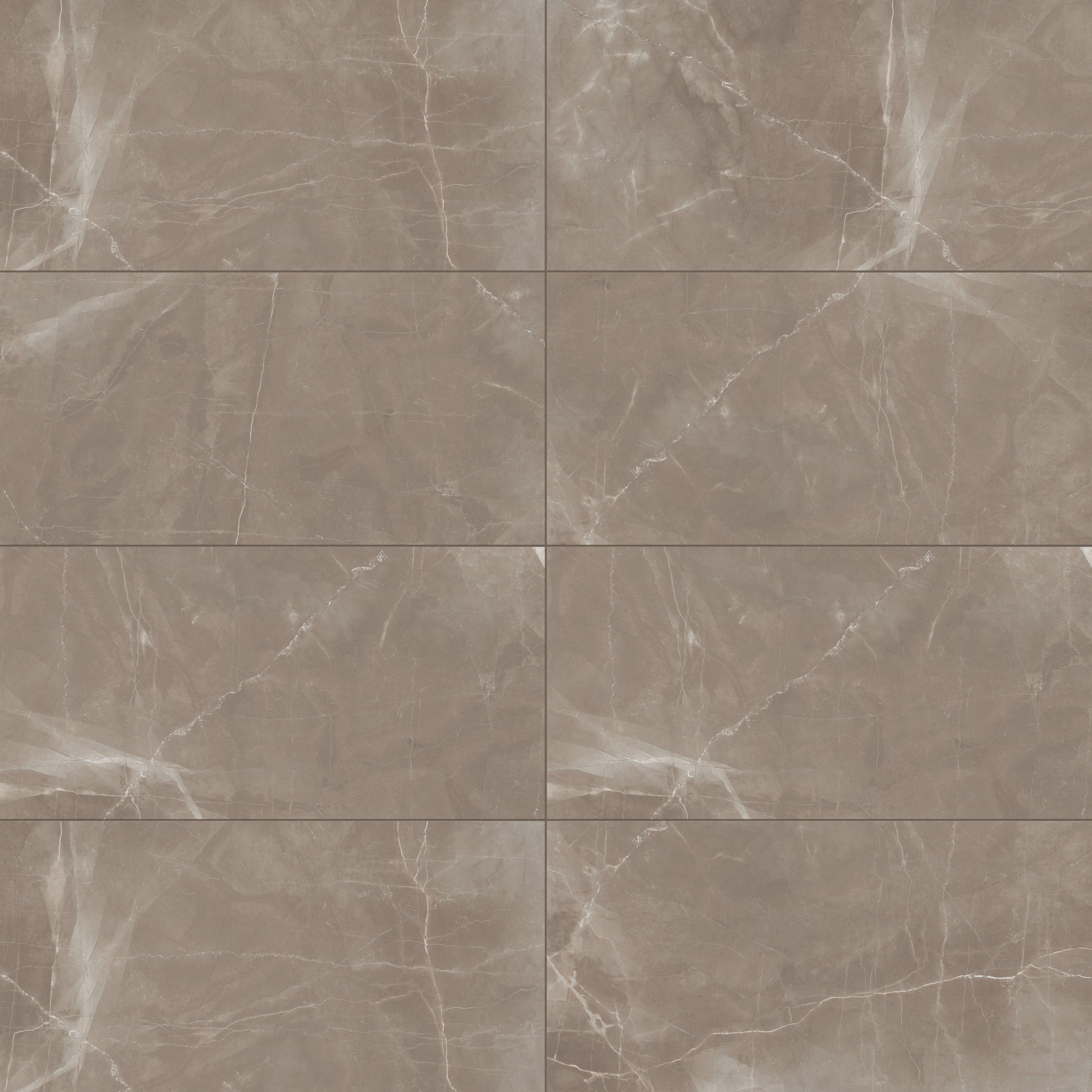 Leona 24x48 Polished Porcelain Tile in Amani Bronze