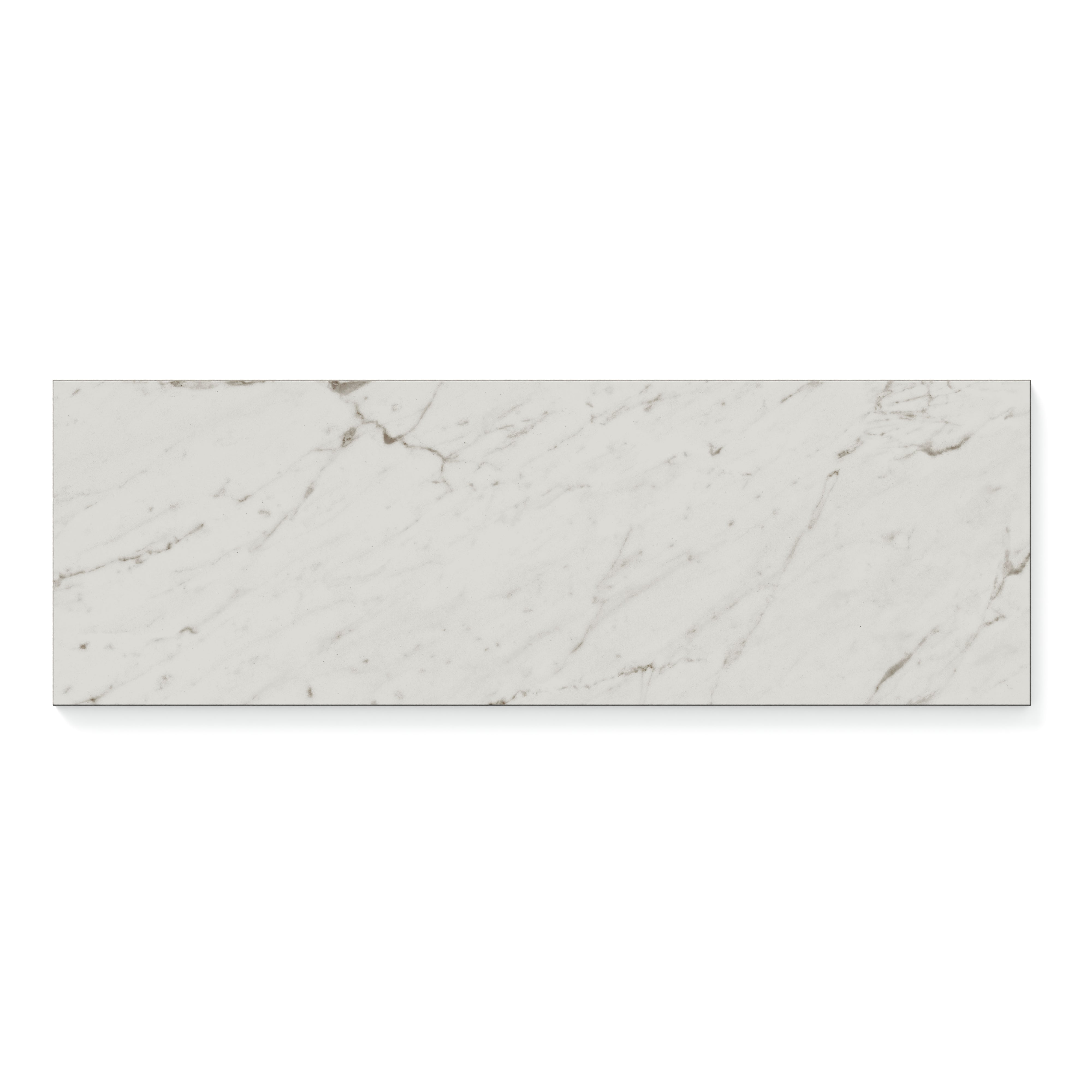 Blair 8x24 Polished Porcelain Tile in White Carrara