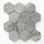 Blair 3x3 Polished Porcelain Hexagon Mosaic Tile in Oniciata Grey