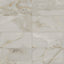 Astrid 12x24 matte porcelain tile in Oyster, featuring soft gray tones with delicate white and golden veining for a serene marble-like appearance.