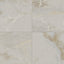 Astrid 24x24 matte porcelain tile in Oyster, featuring elegant cream tones with soft veining and a natural matte texture.