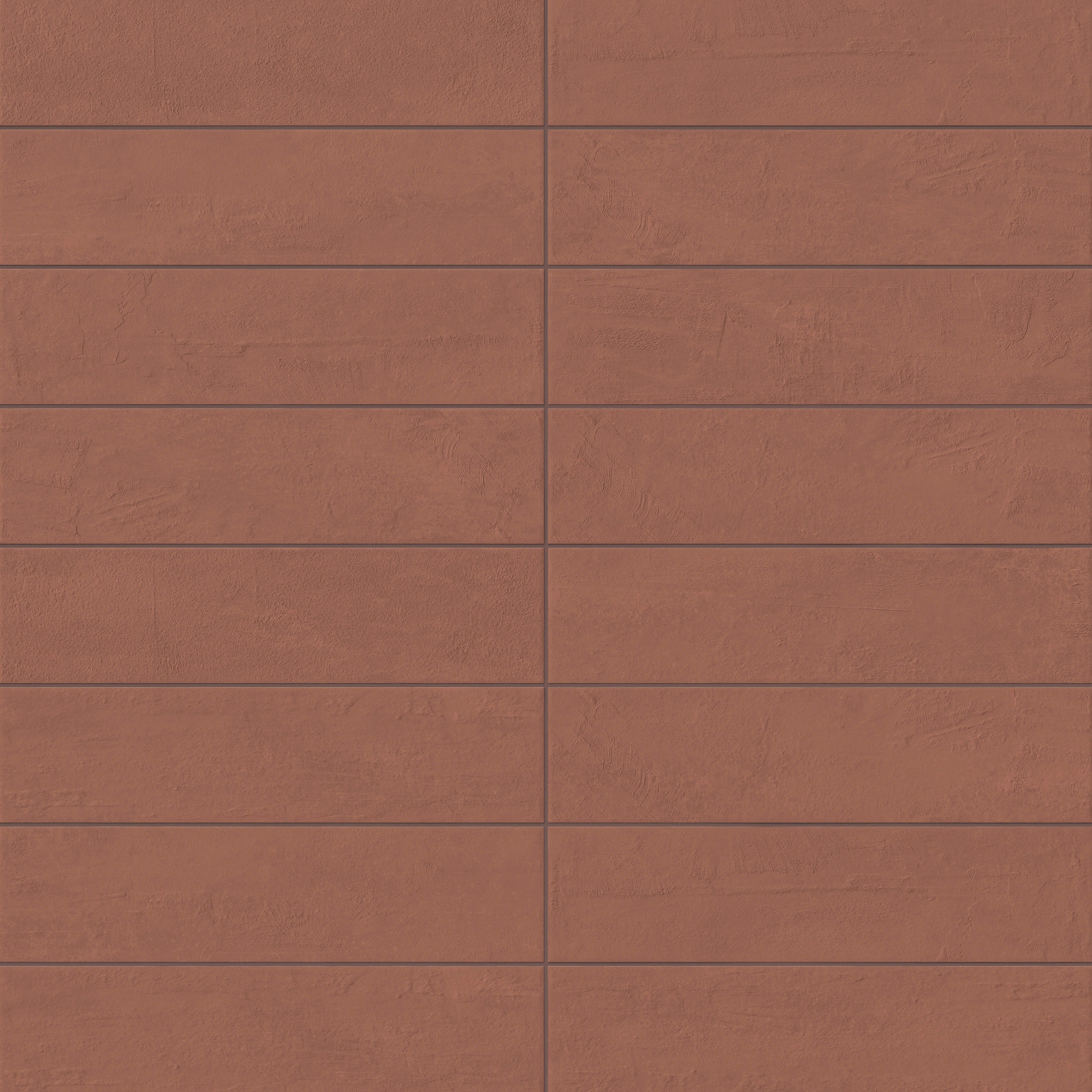 Dax 6x24 Matte Porcelain Tile in Rust