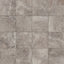 Porcelain tile in a 12x12 format with a matte finish, featuring a taupe stone-like texture enhanced by intricate veining for timeless elegance. 