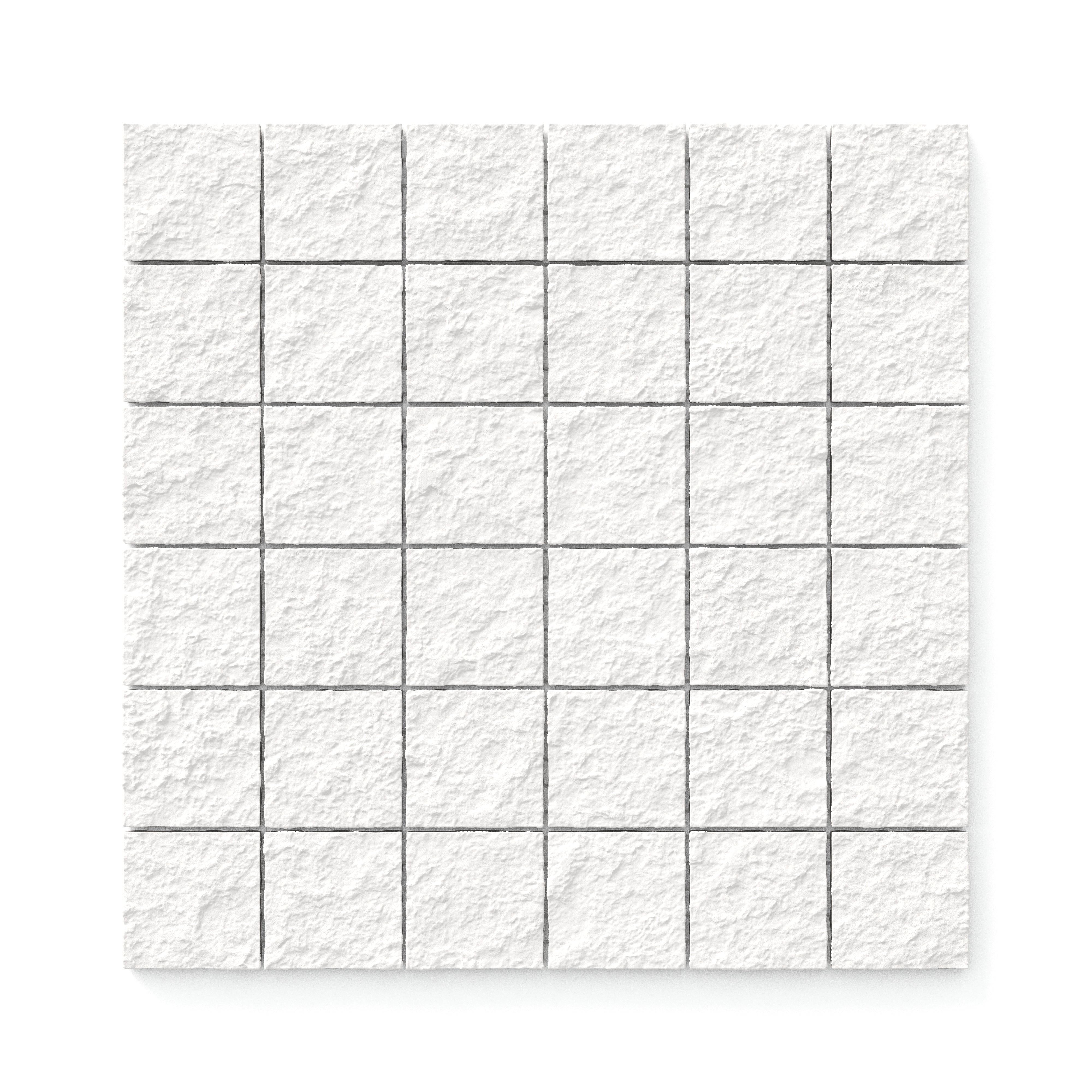Palmer 2x2 Raw Porcelain Mosaic Tile in White
