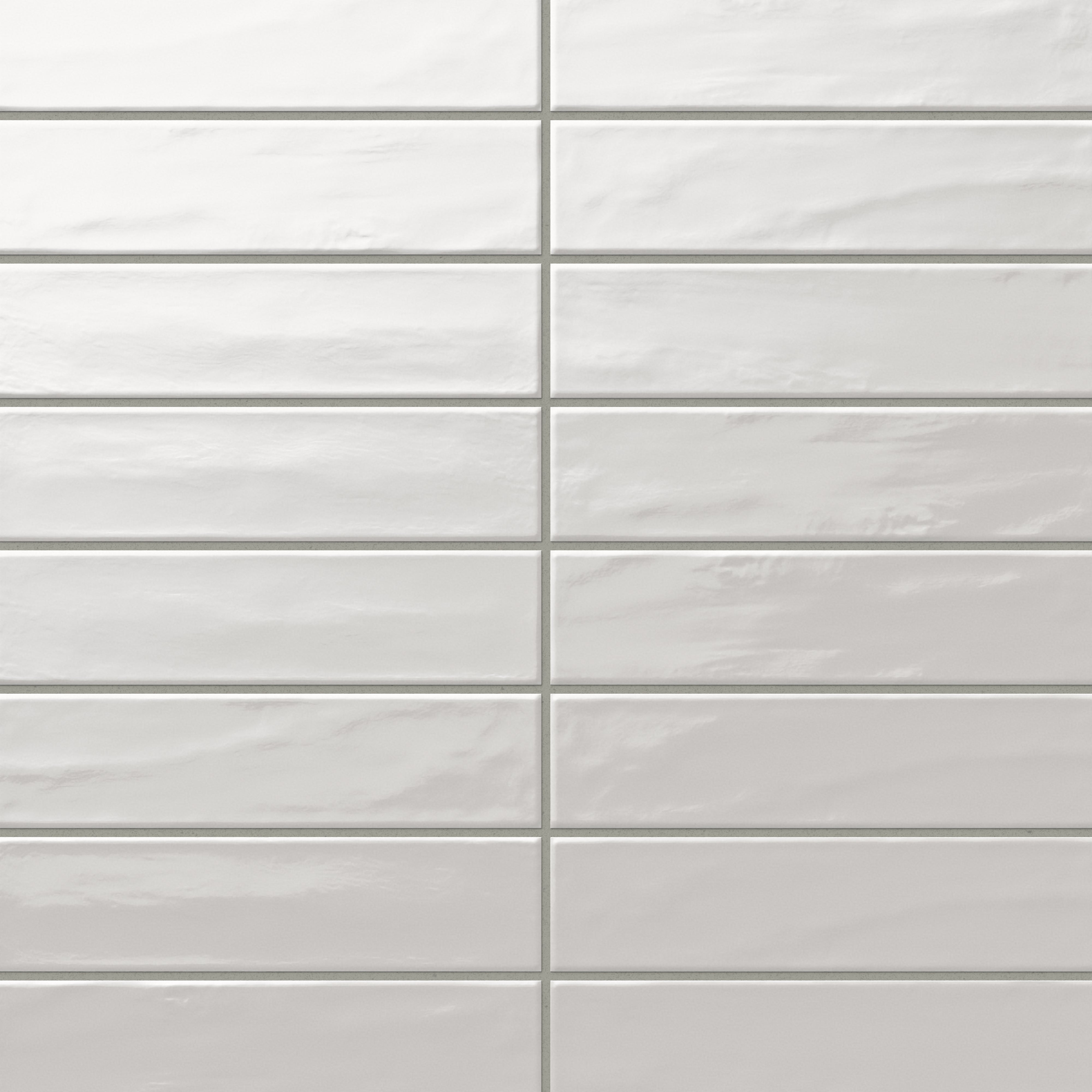 Palmer 3x12 Glossy Porcelain Tile in Bianco