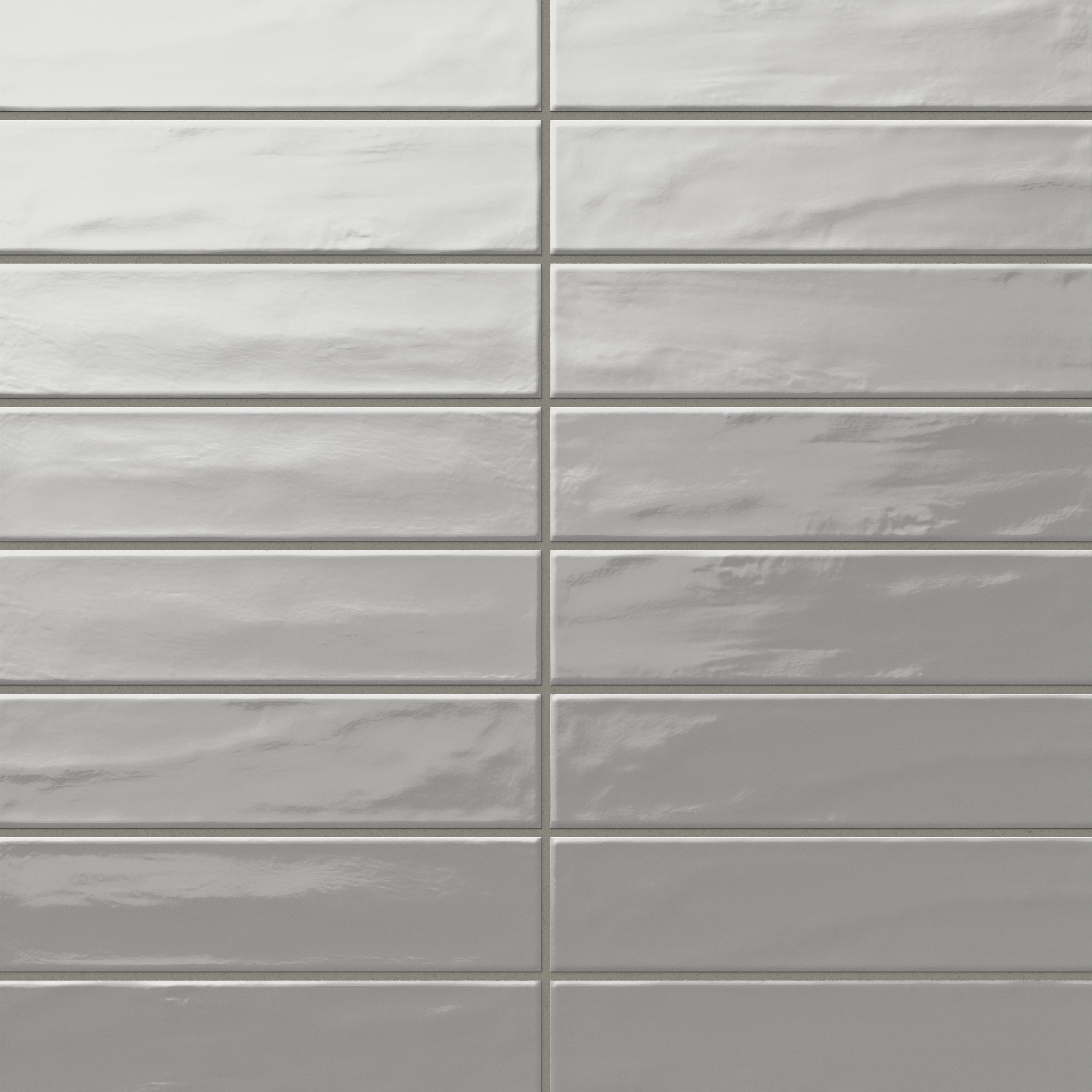 Palmer 3x12 Glossy Porcelain Tile in Grey
