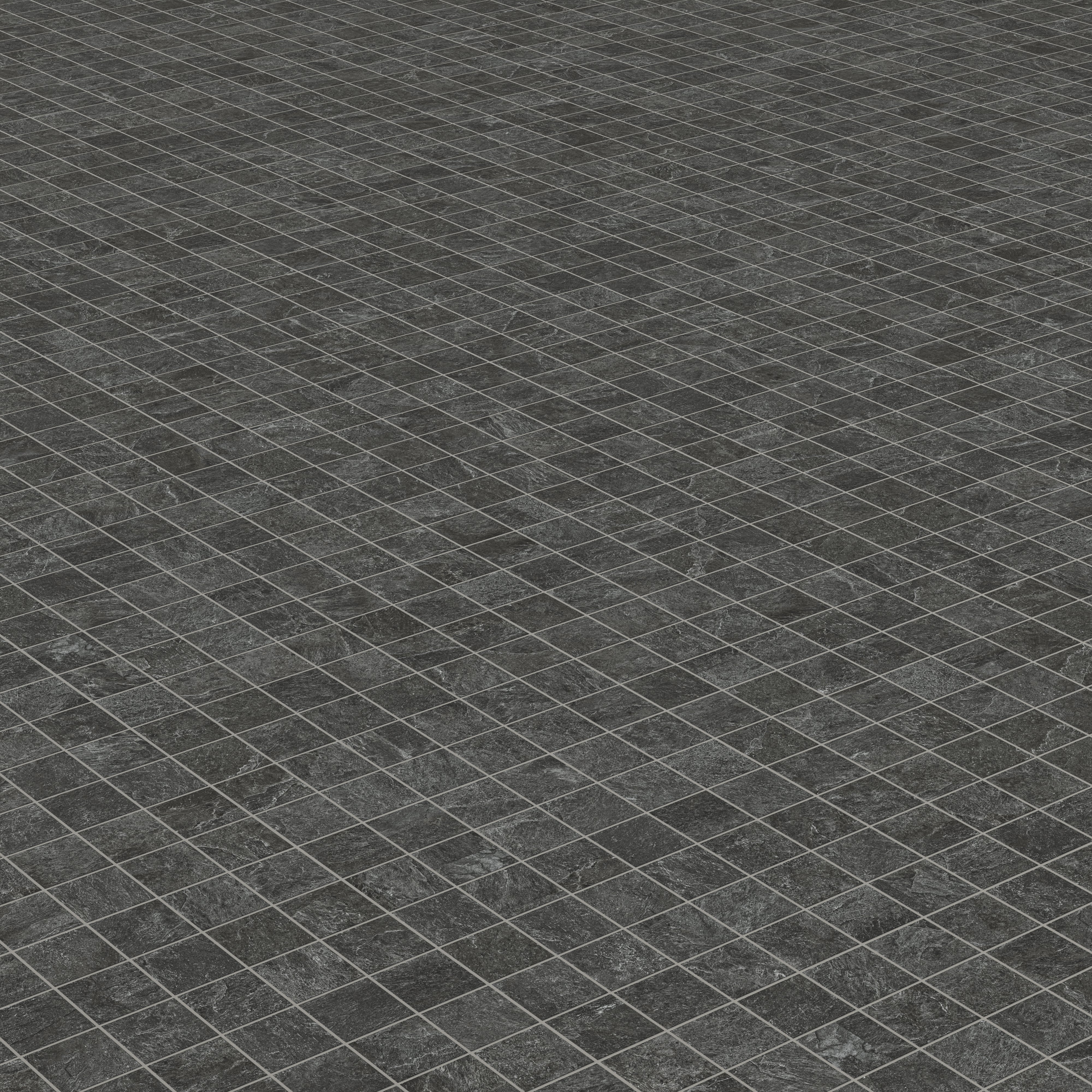 Dawson 2x2 Matte Porcelain Mosaic Tile in Charcoal