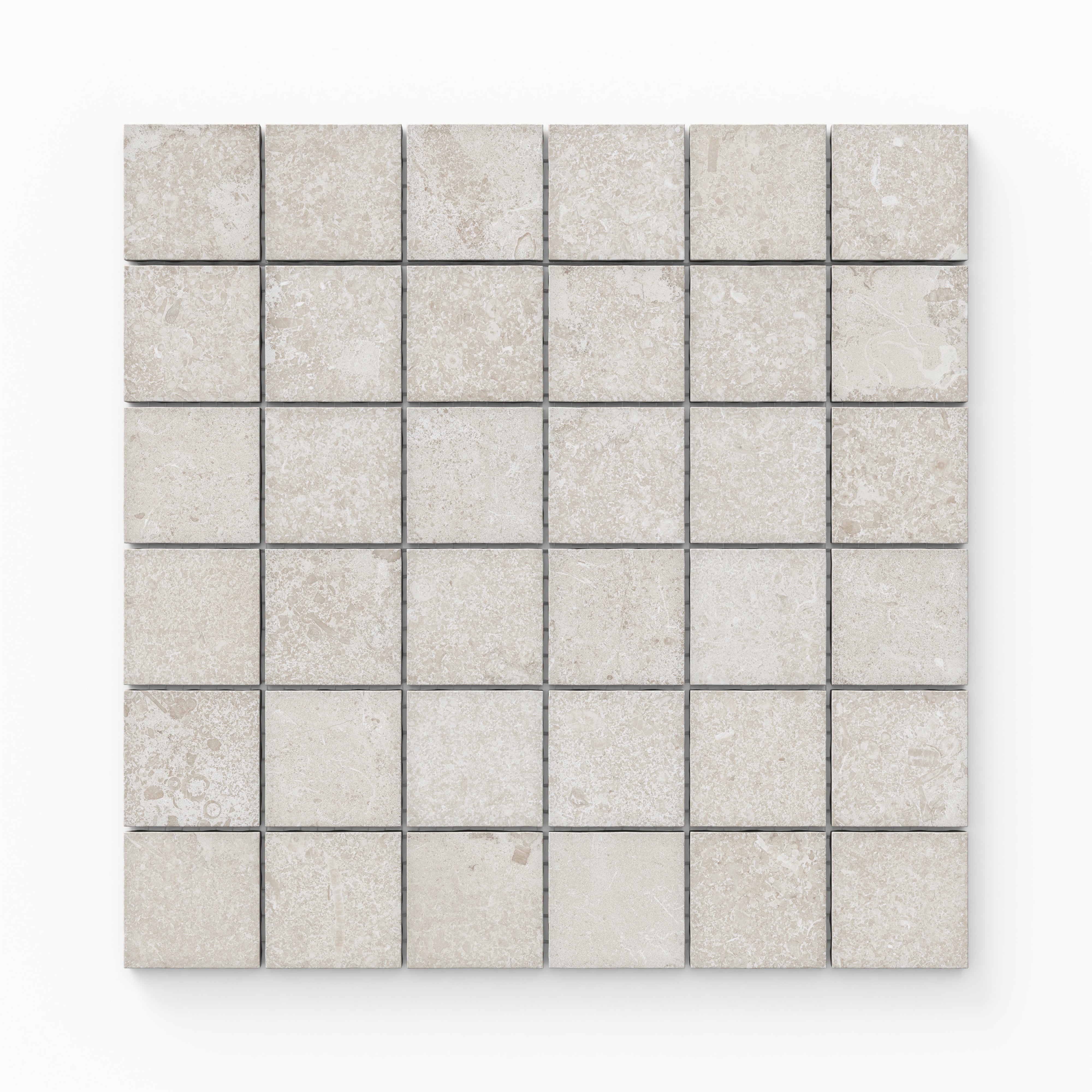Tatum 2x2 Matte Porcelain Mosaic Tile in Cross-Cut Sand
