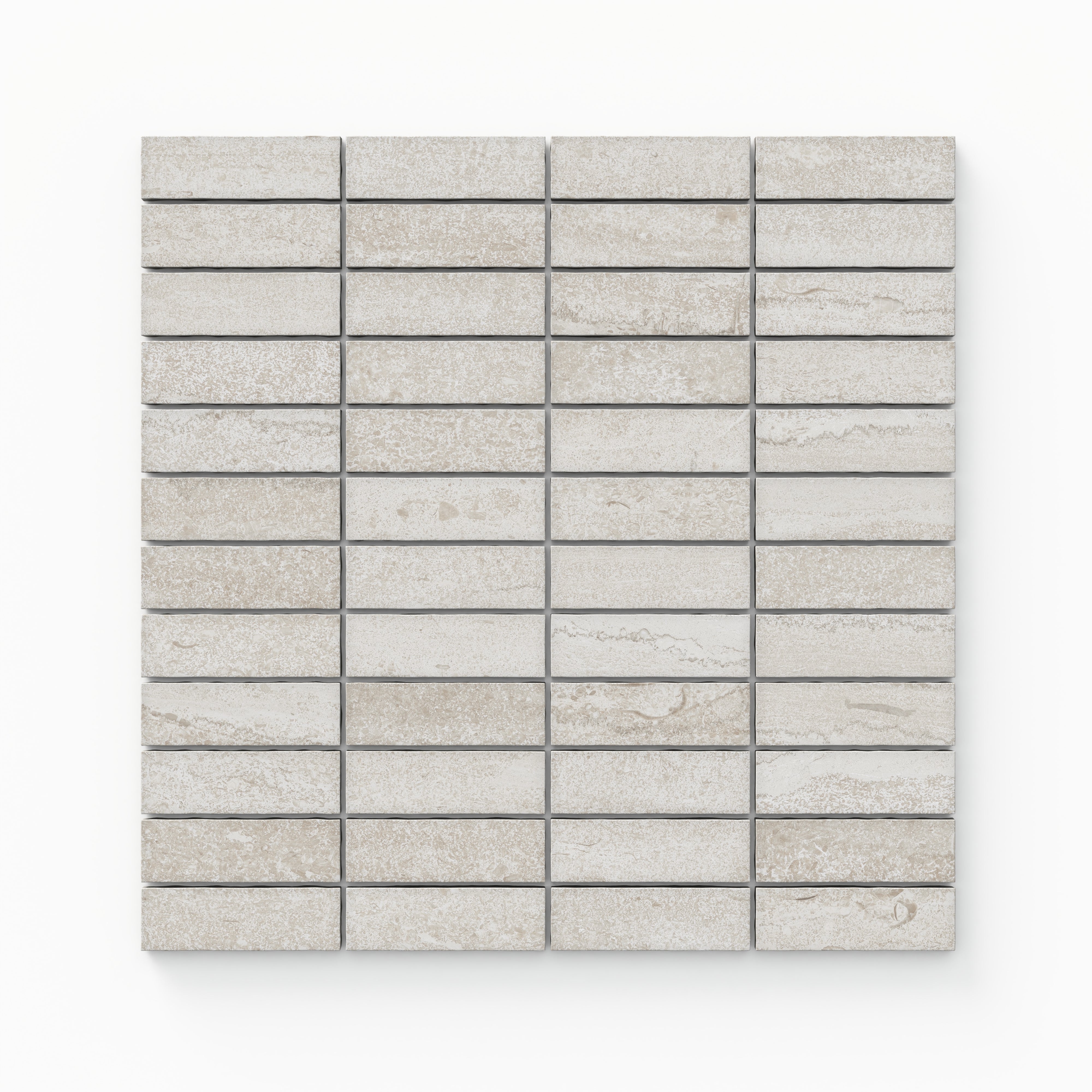 Tatum 1x3 Matte Porcelain Mosaic Tile in Vein-Cut Sand