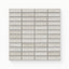 Matte porcelain mosaic tiles in a serene sand beige tone, featuring a 1x3 vein-cut design that adds natural warmth and texture to modern interiors.