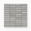 Matte porcelain mosaic tiles in a sleek ash gray tone, featuring a 1x3 vein-cut design, ideal for adding texture and modern elegance to interiors.