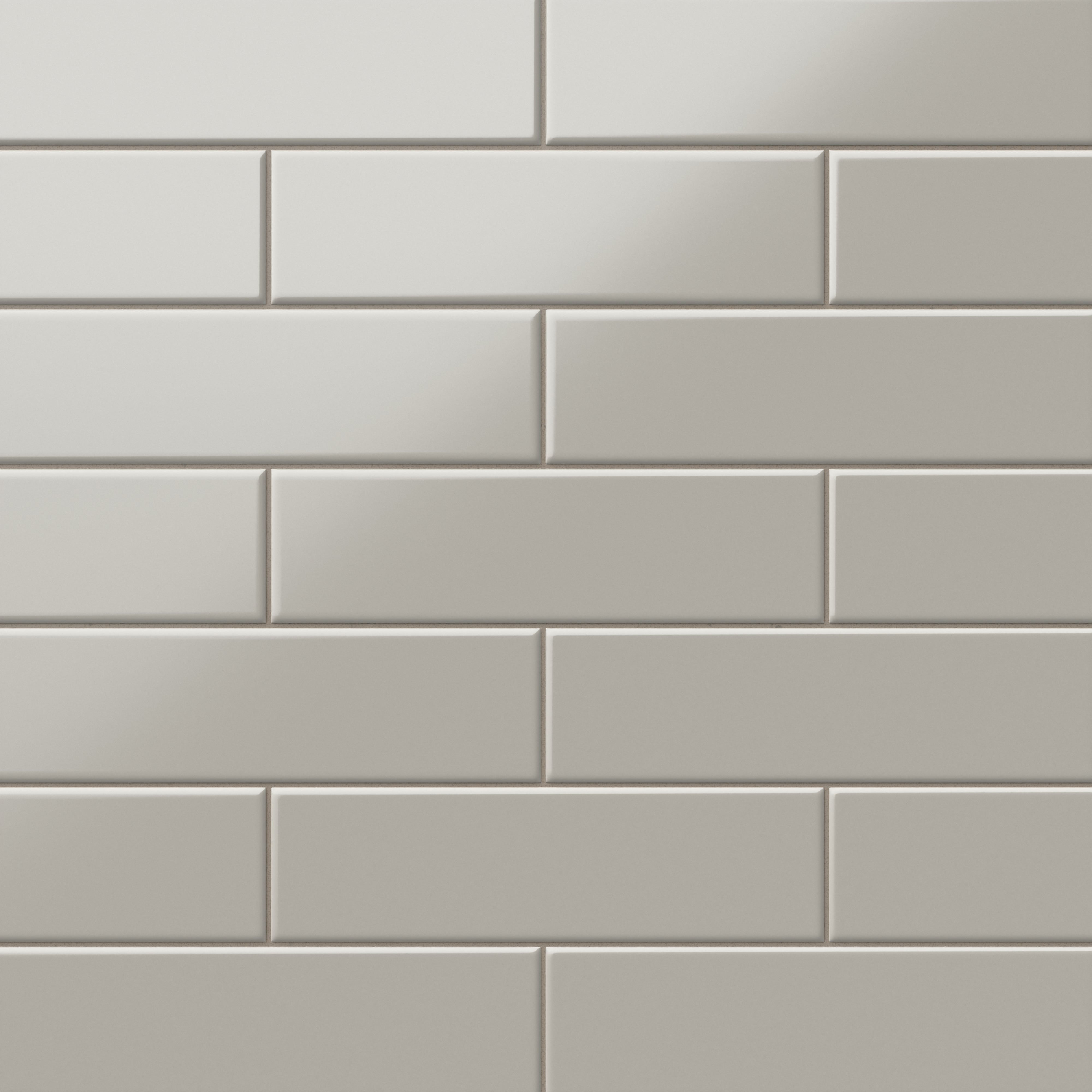 Polly 3x10 Satin Ceramic Tile in Grey