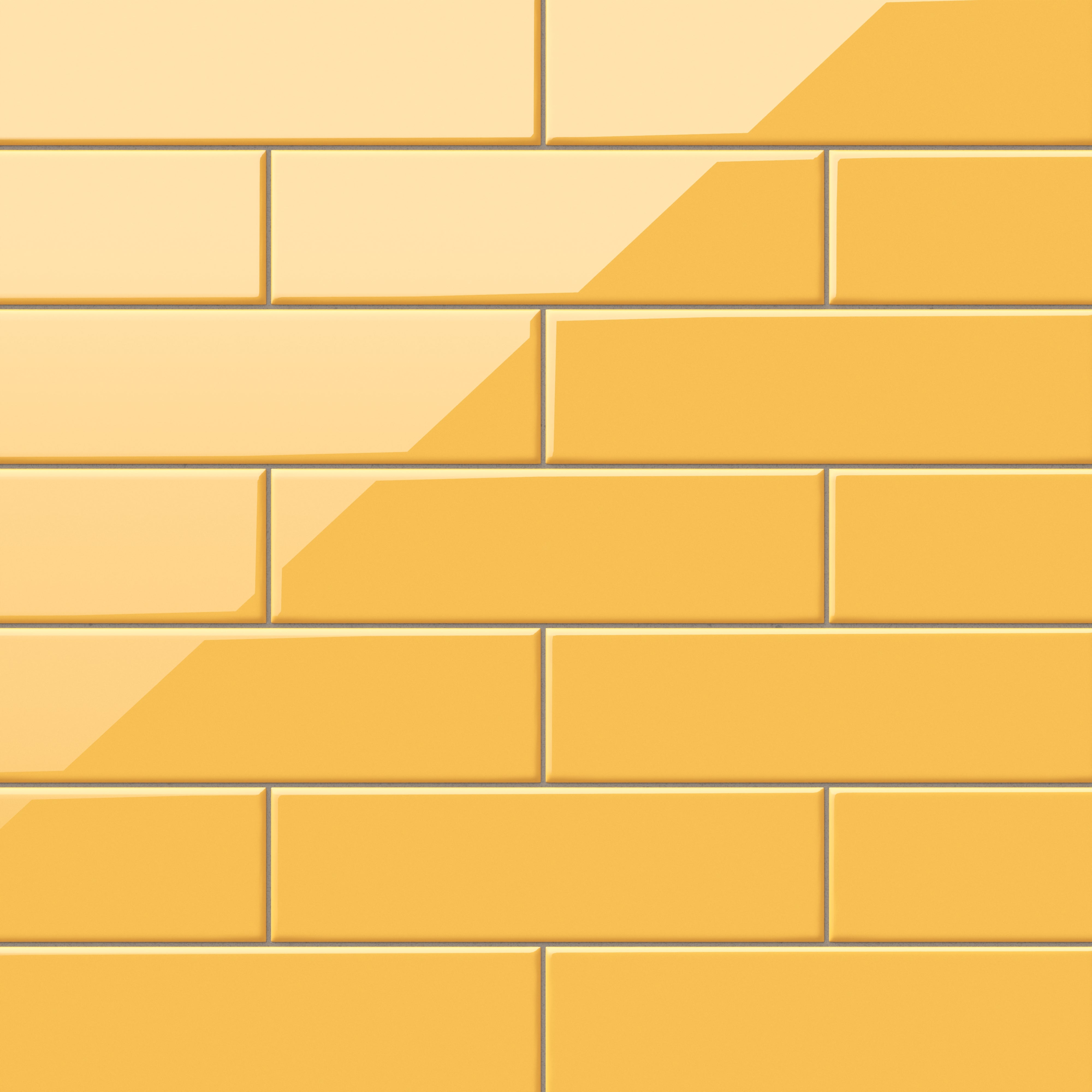Polly 3x10 Glossy Ceramic Tile in Yellow