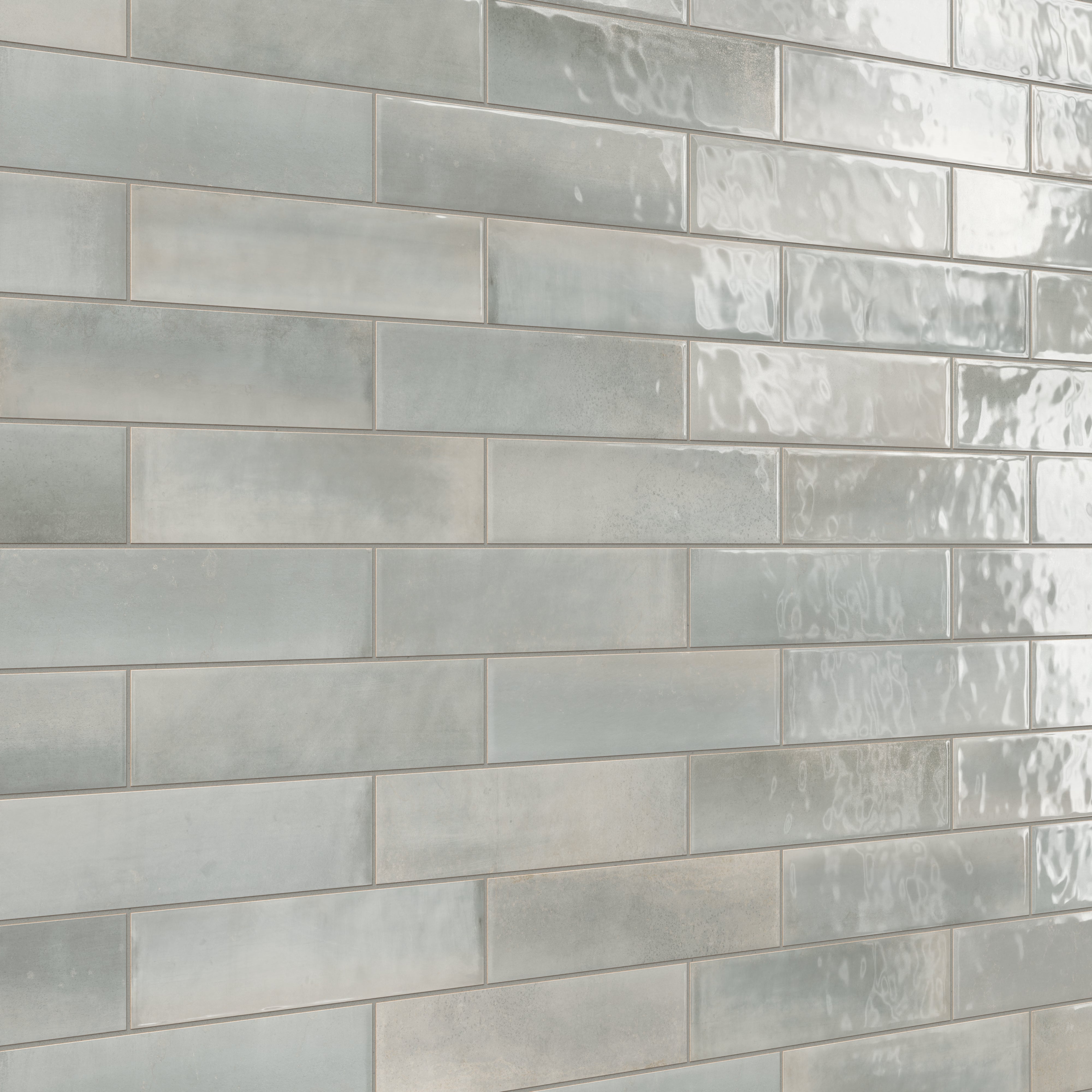 Olivia 4x16 Glossy Ceramic Tile in Fog