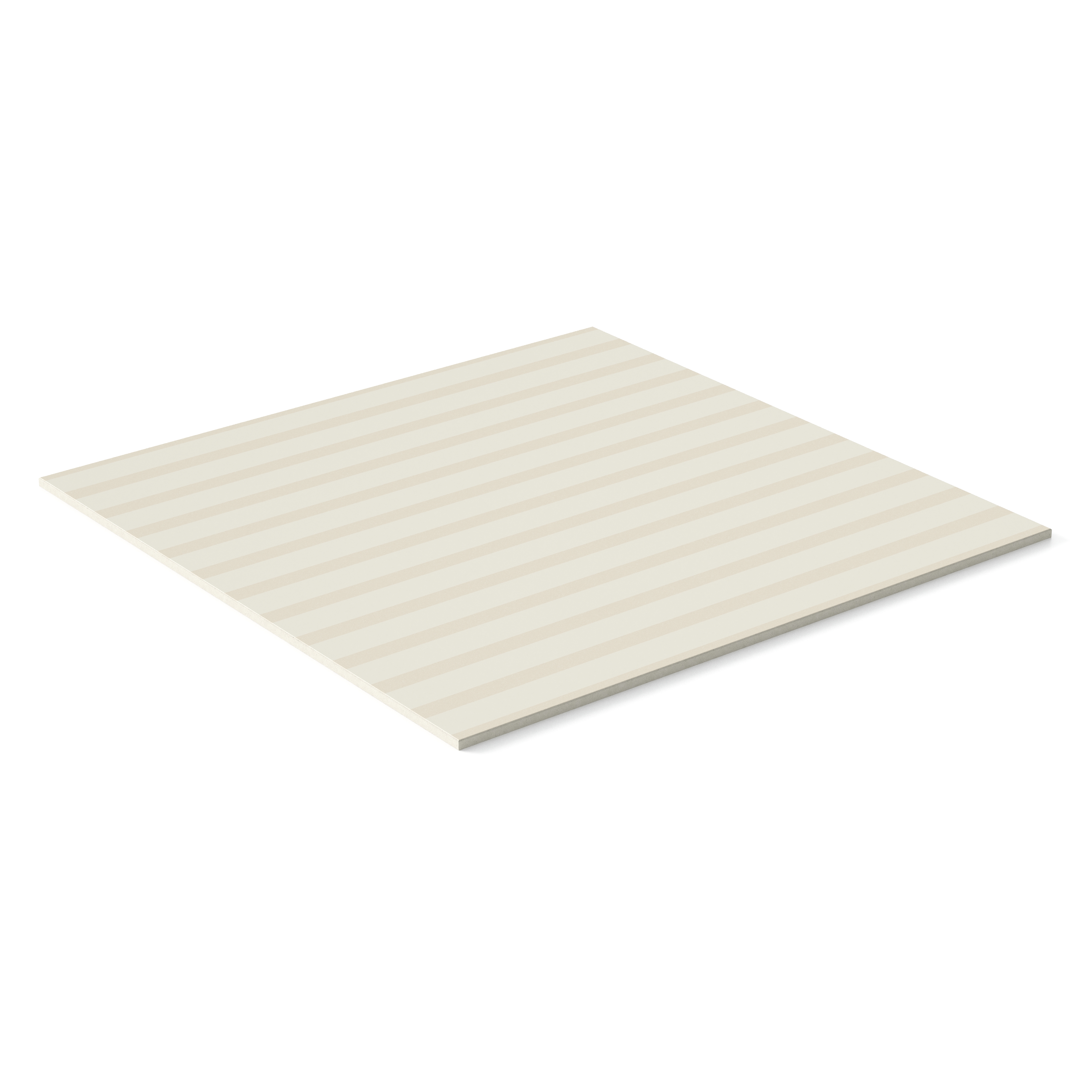 Riley 24x24 Matte Porcelain Tile in Striped Pattern Cream