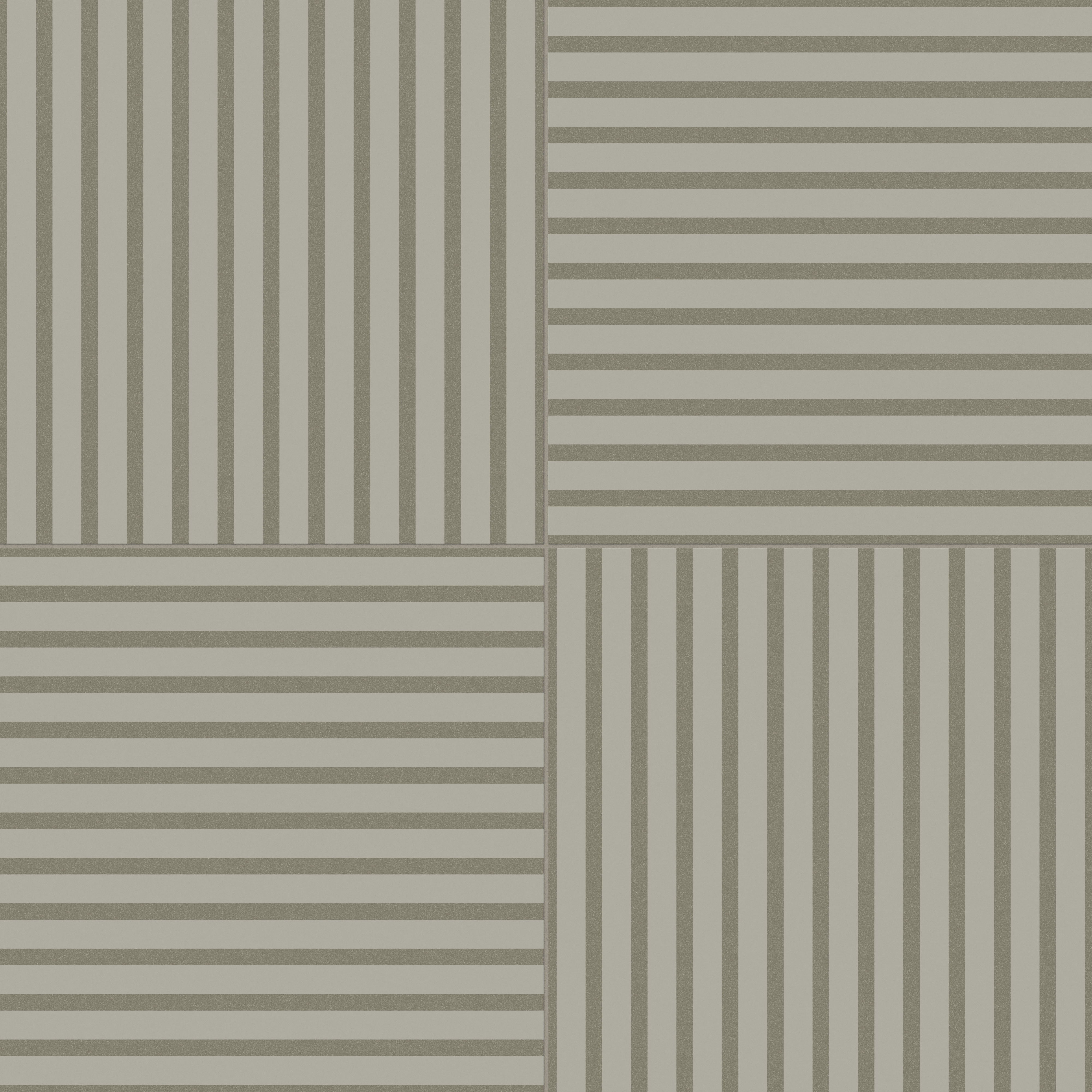 Riley 24x24 Matte Porcelain Tile in Striped Pattern Sterling