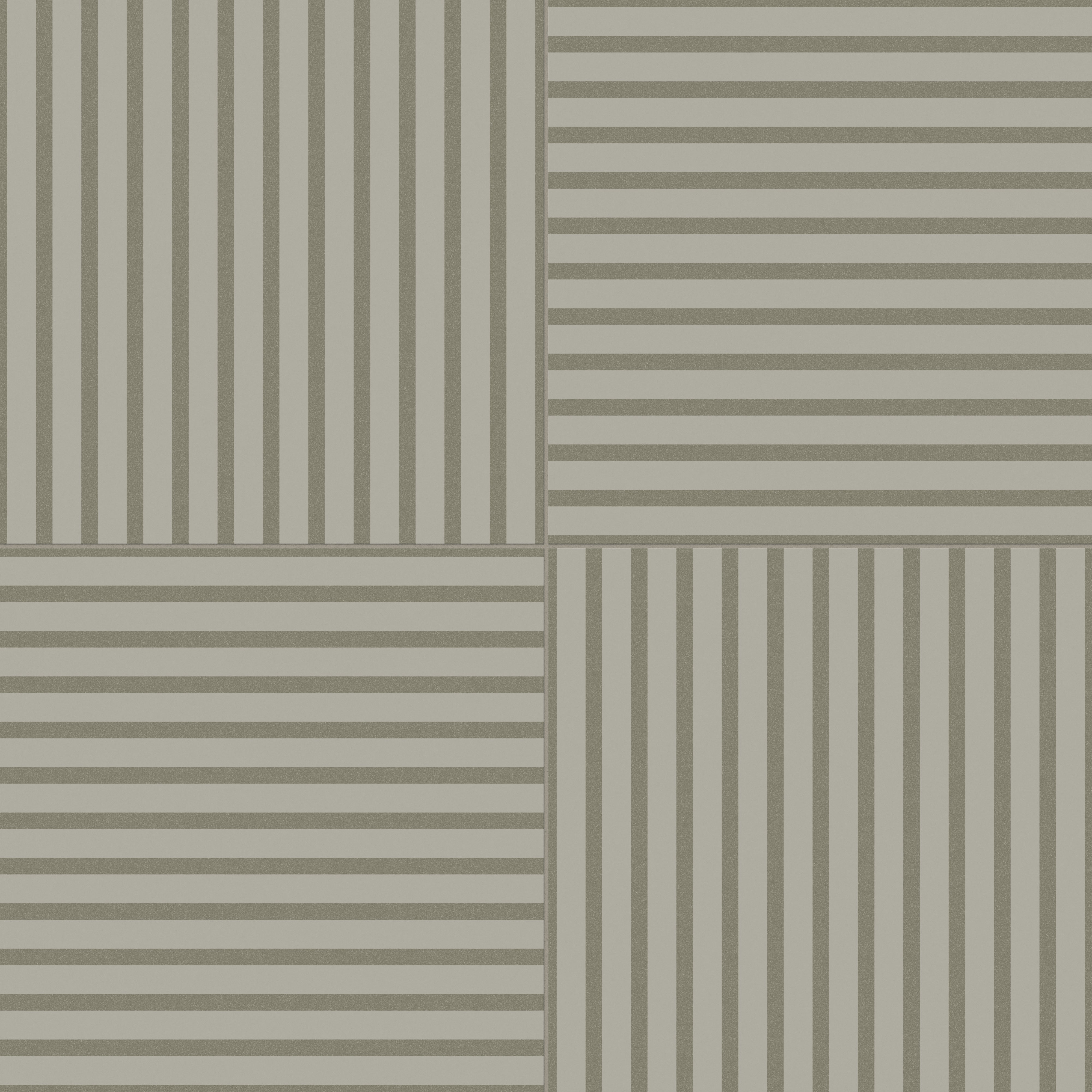 Riley 24x24 Matte Porcelain Tile in Striped Pattern Sterling