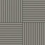 24x24 dark grey tiles with alternating horizontal and vertical striped patterns in a matte finish, creating a dynamic and modern checkerboard look.